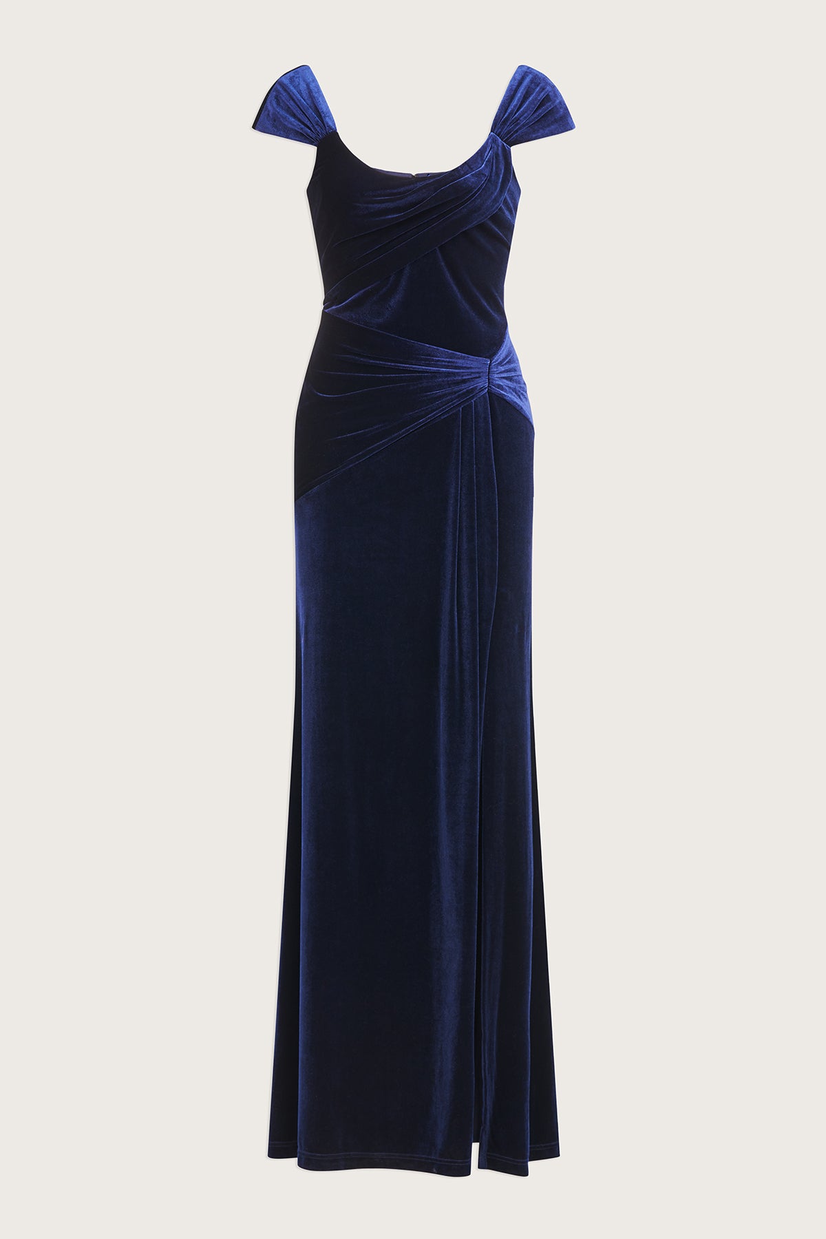 Lou Velvet Draped Gown