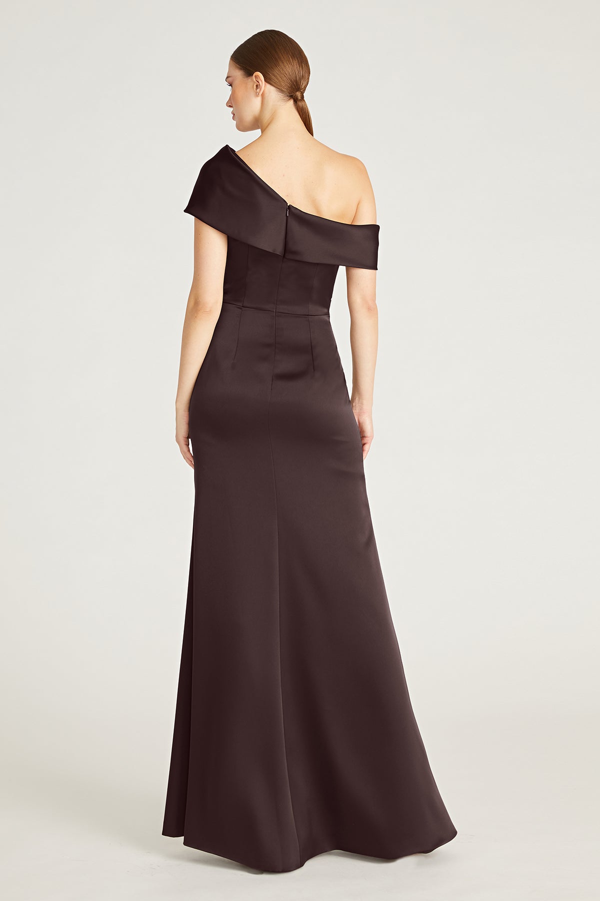 Celia One Shoulder Draped Gown