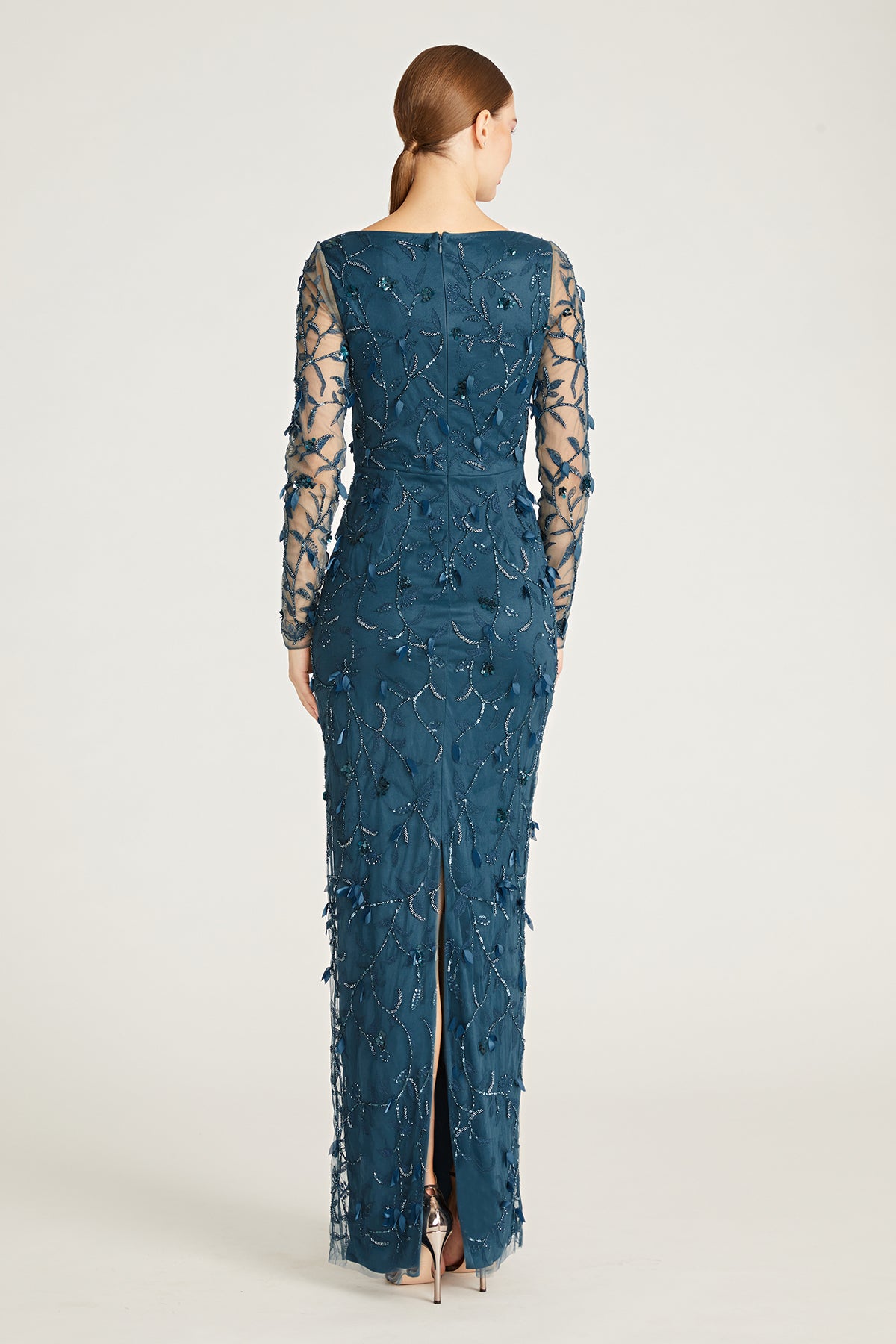 Hera Long Sleeve Petal Gown