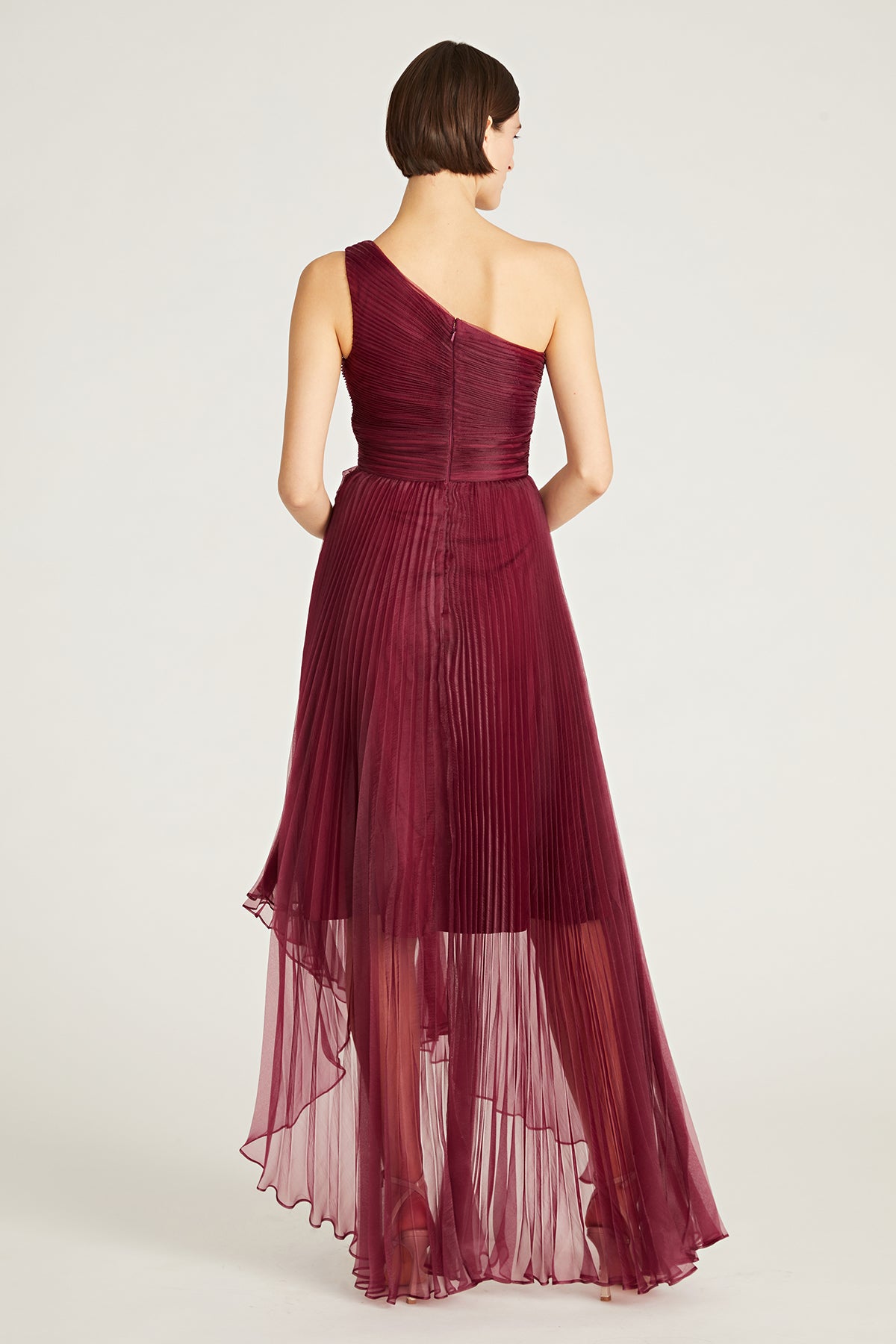 Geneva Pleated Organza Gown