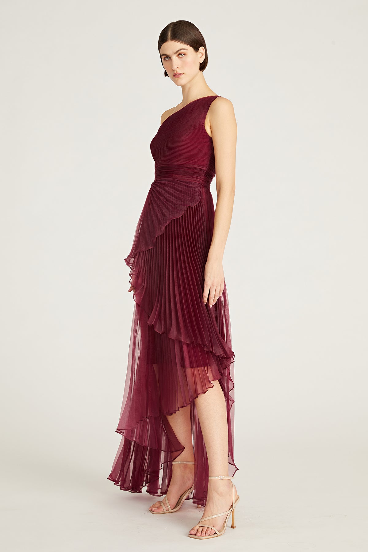 Geneva Pleated Organza Gown