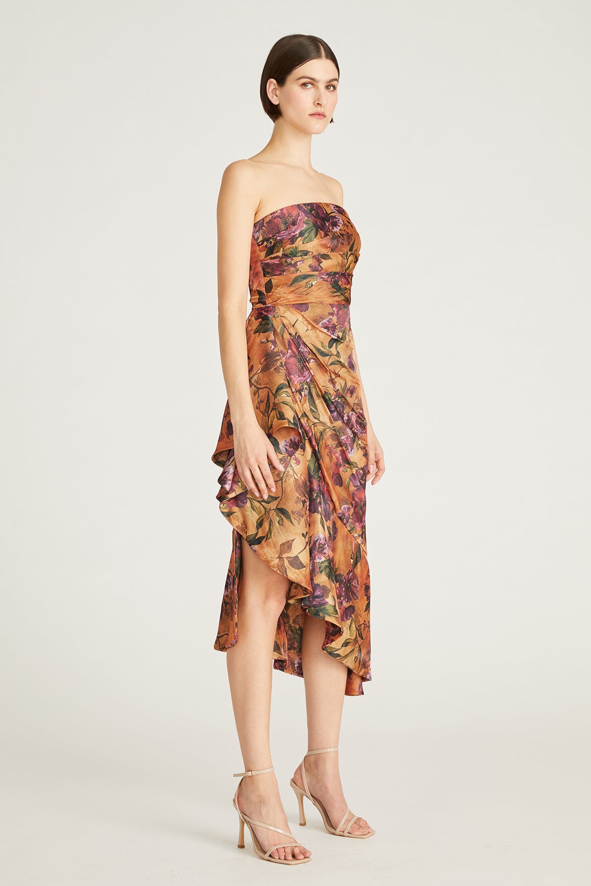 Tracey Strapless Midi Dress