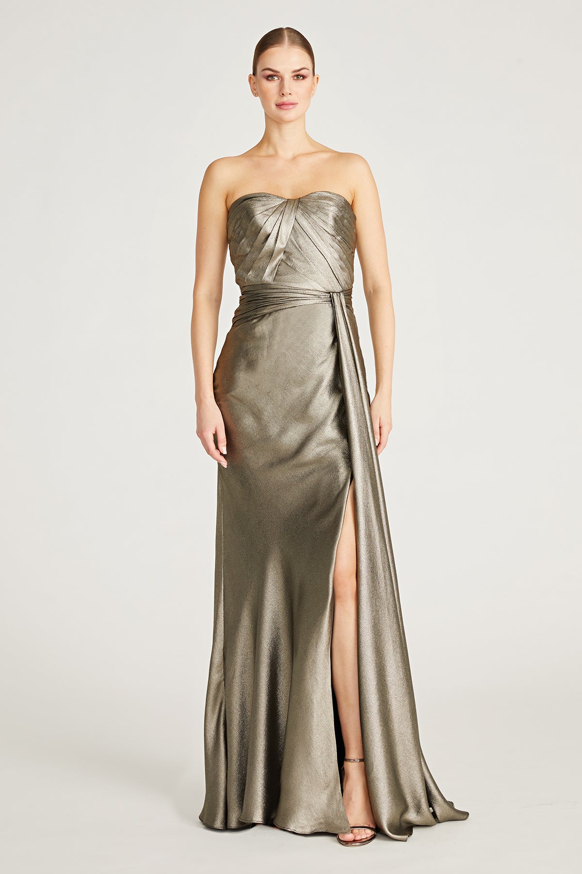 Farren Strapless Draped Gown