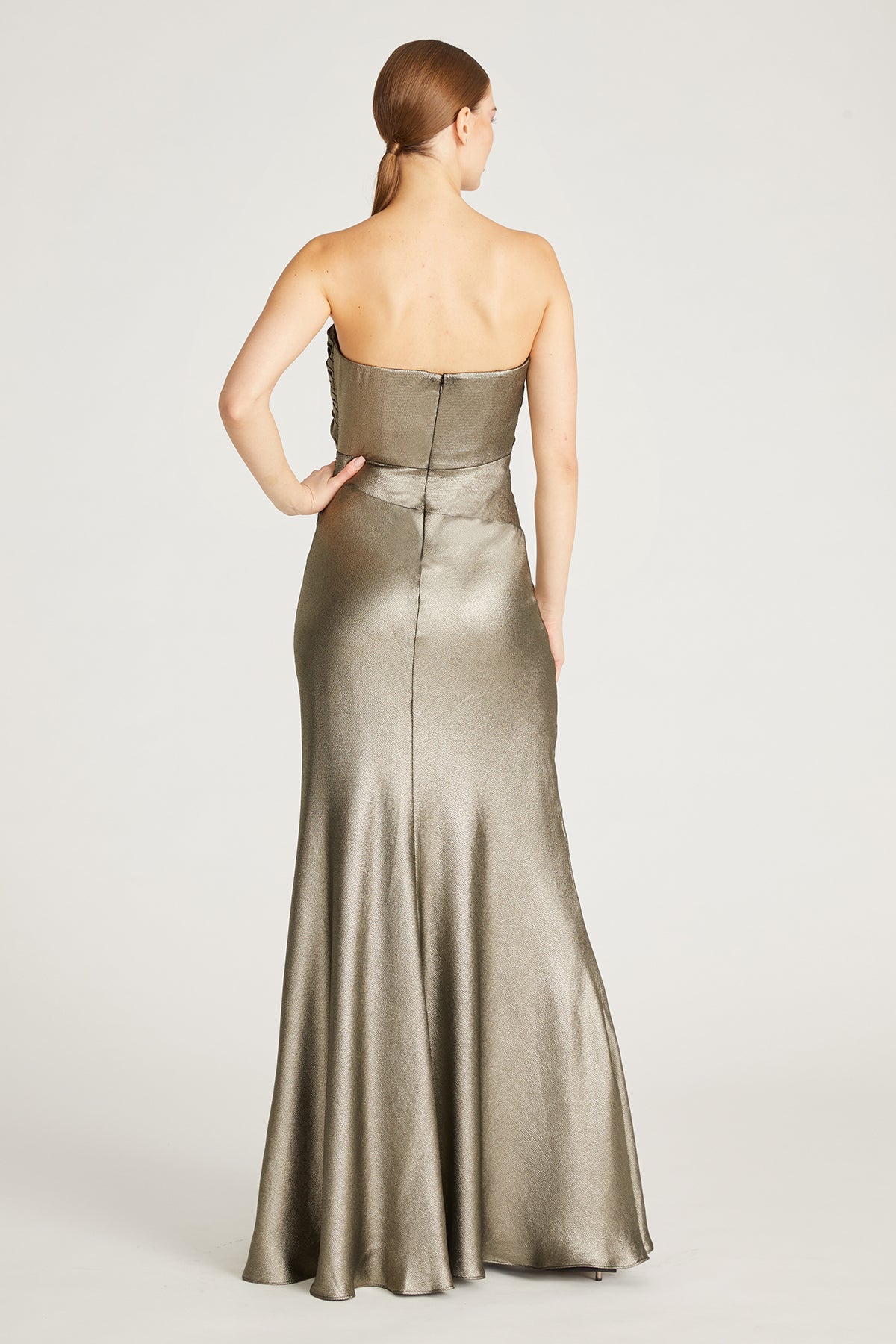 Farren Strapless Draped Gown