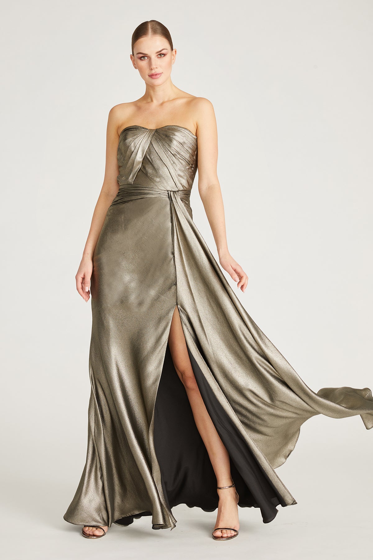 Farren Strapless Draped Gown