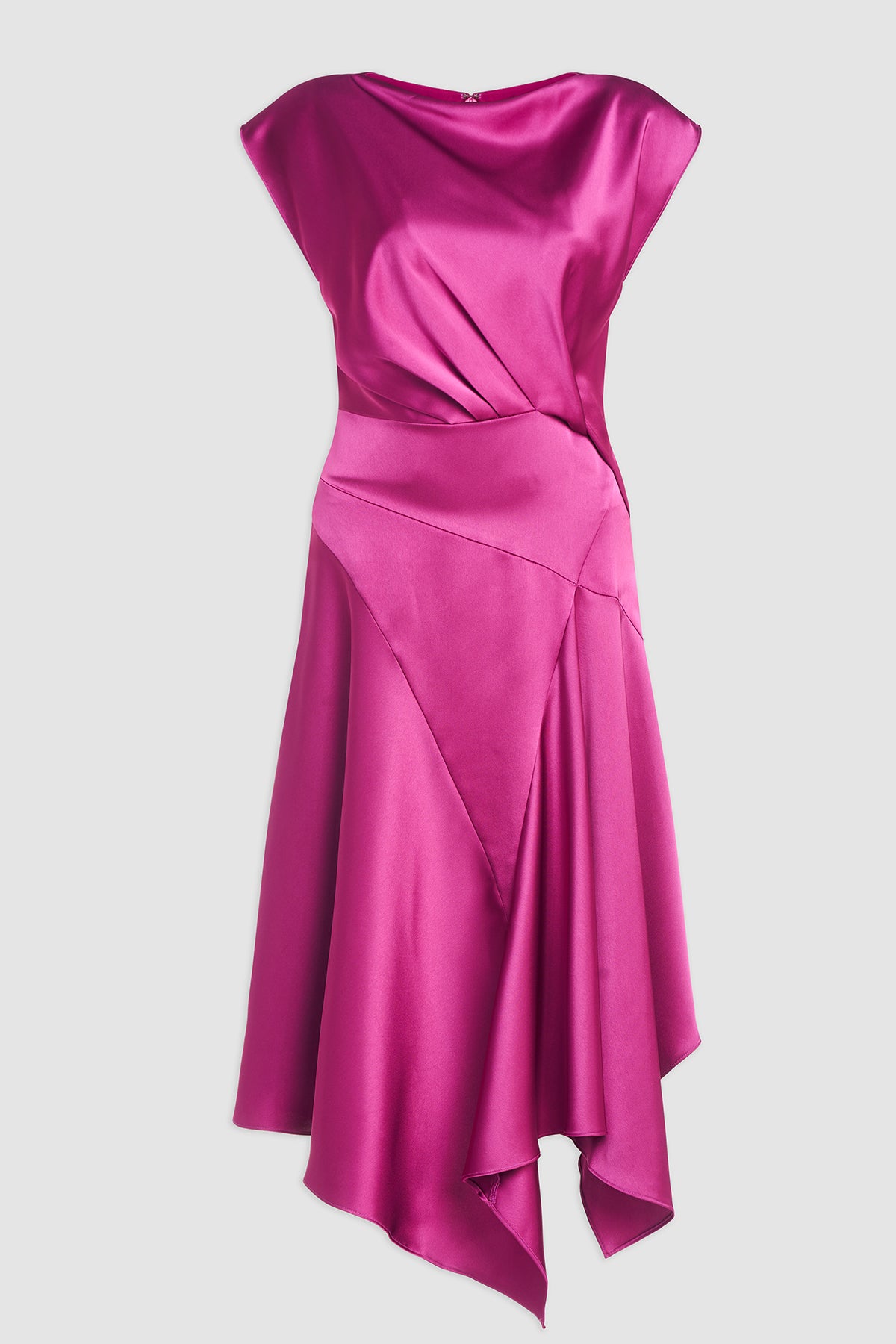 Isla Satin Draped Dress