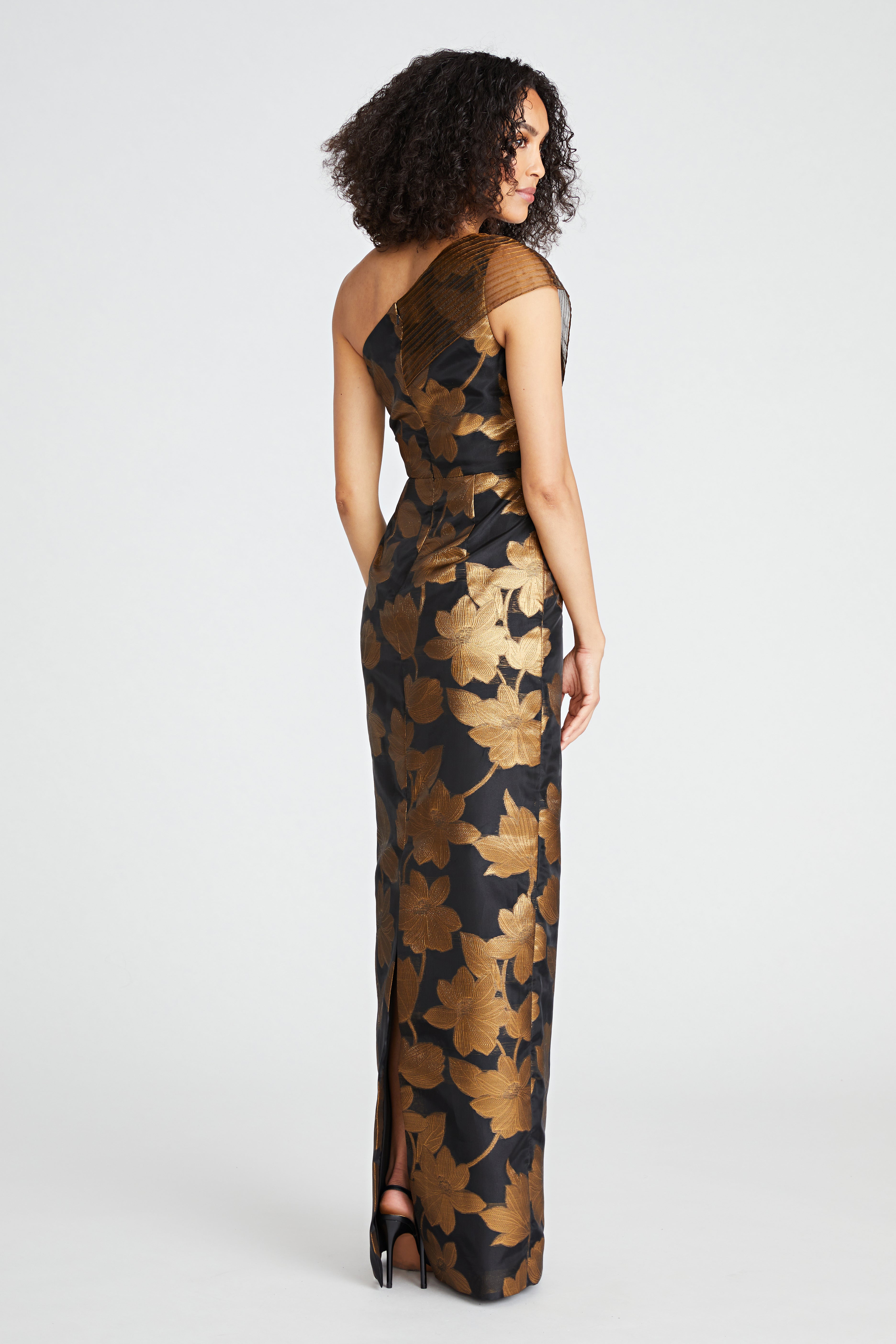 Eden Column One Shoulder Gown
