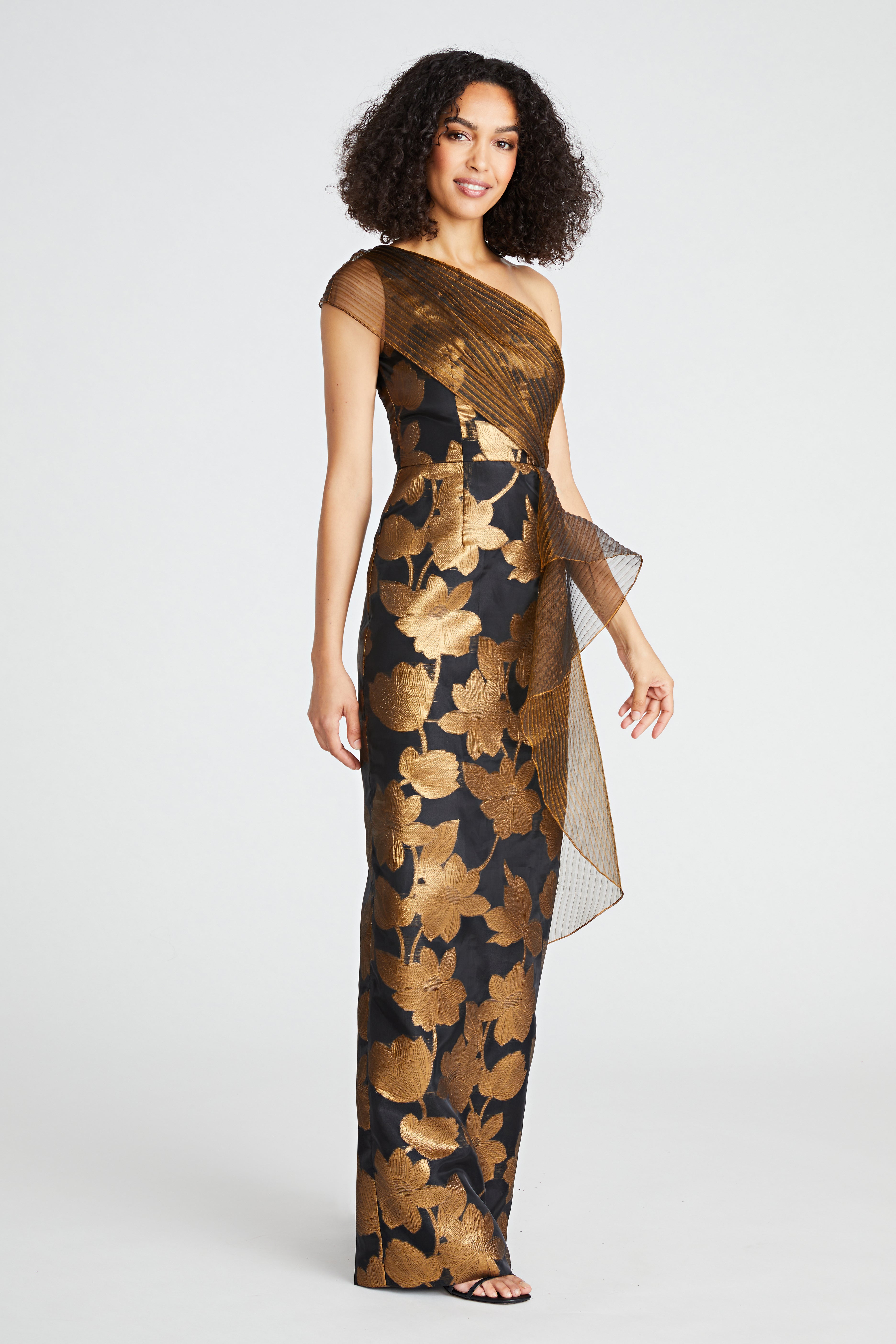Eden Column One Shoulder Gown