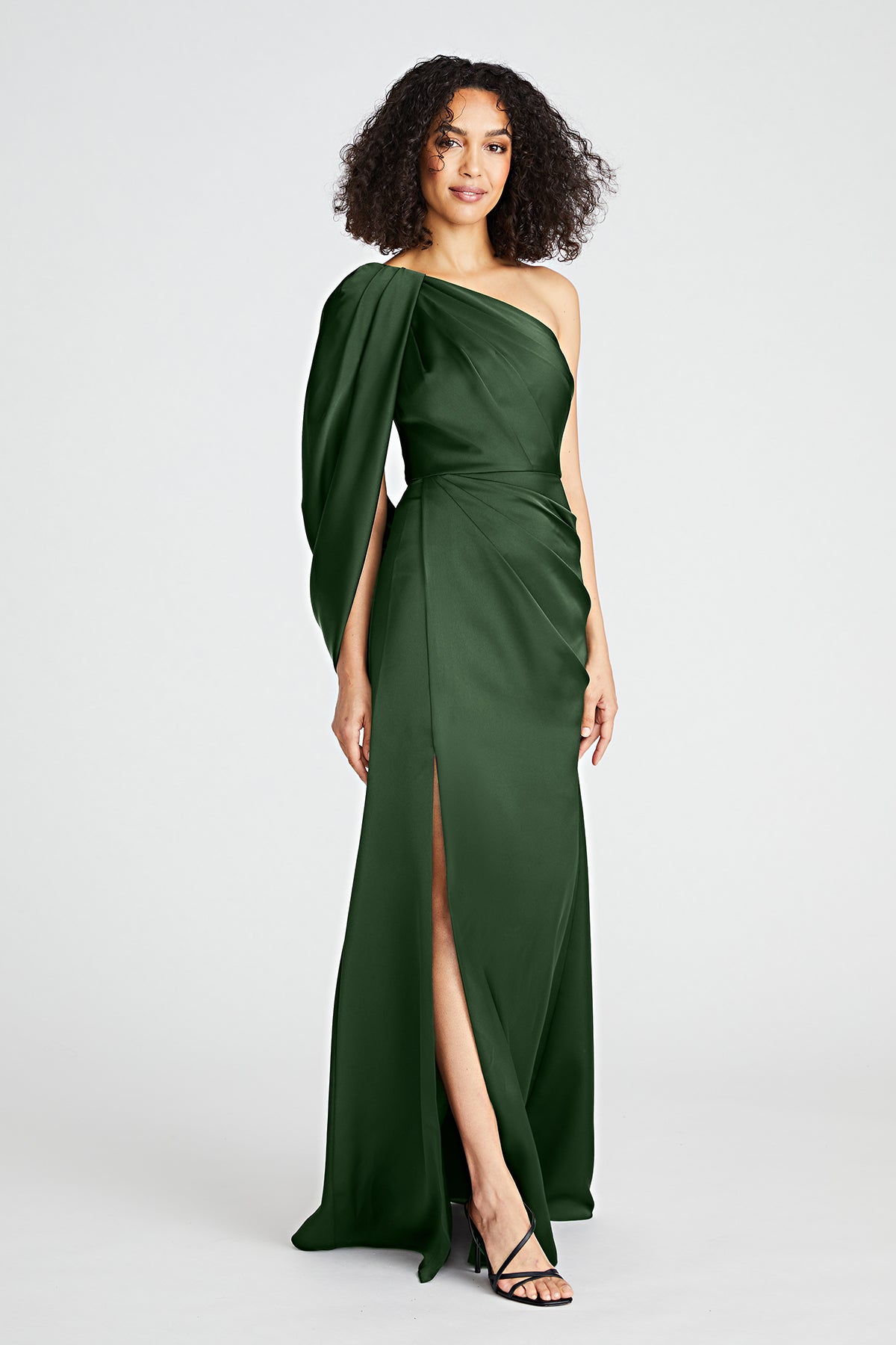 Tori Draped One Shoulder Gown