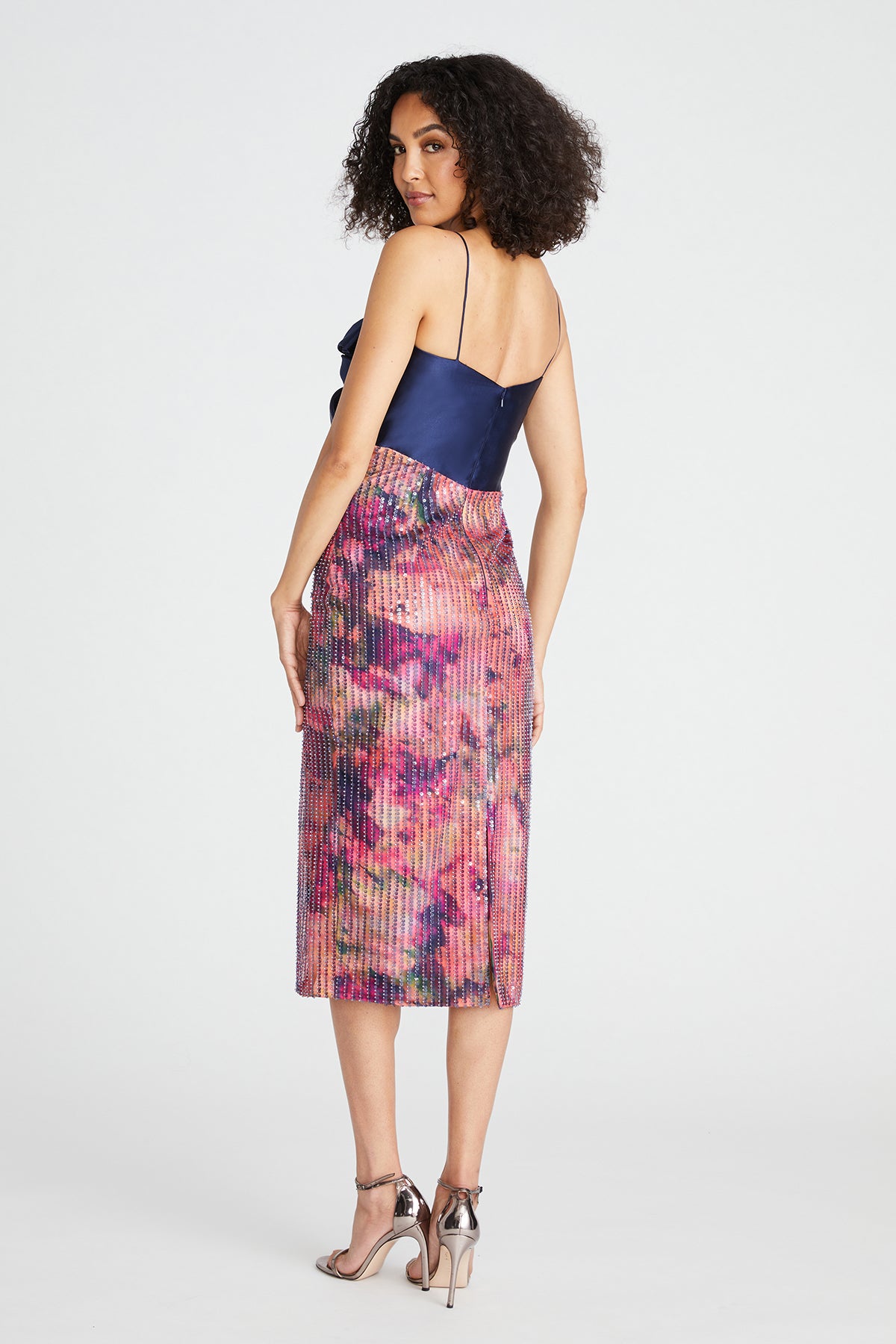 Rosa Bow Draped Cocktail Dress