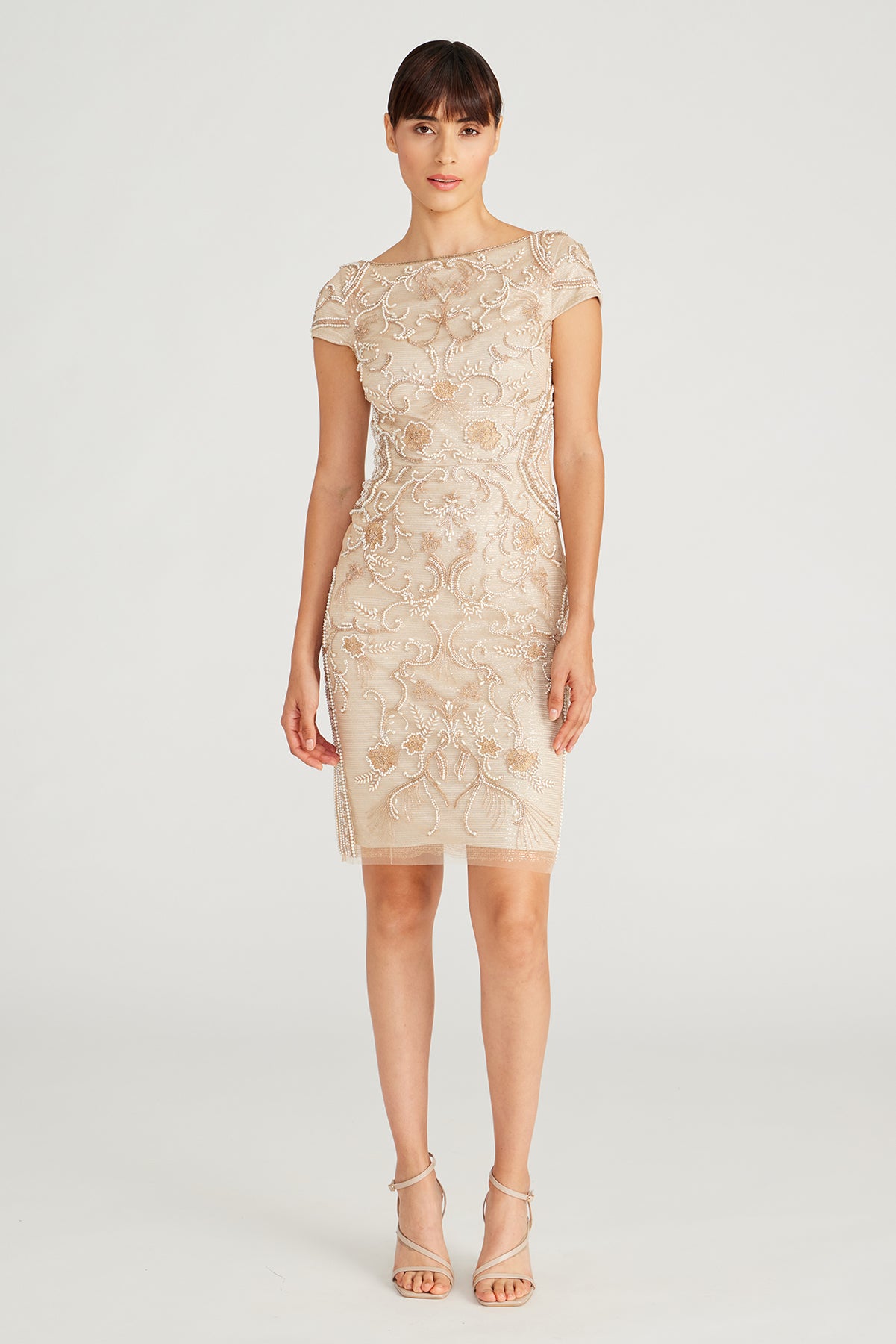 Silvia Bateau Beaded Dress