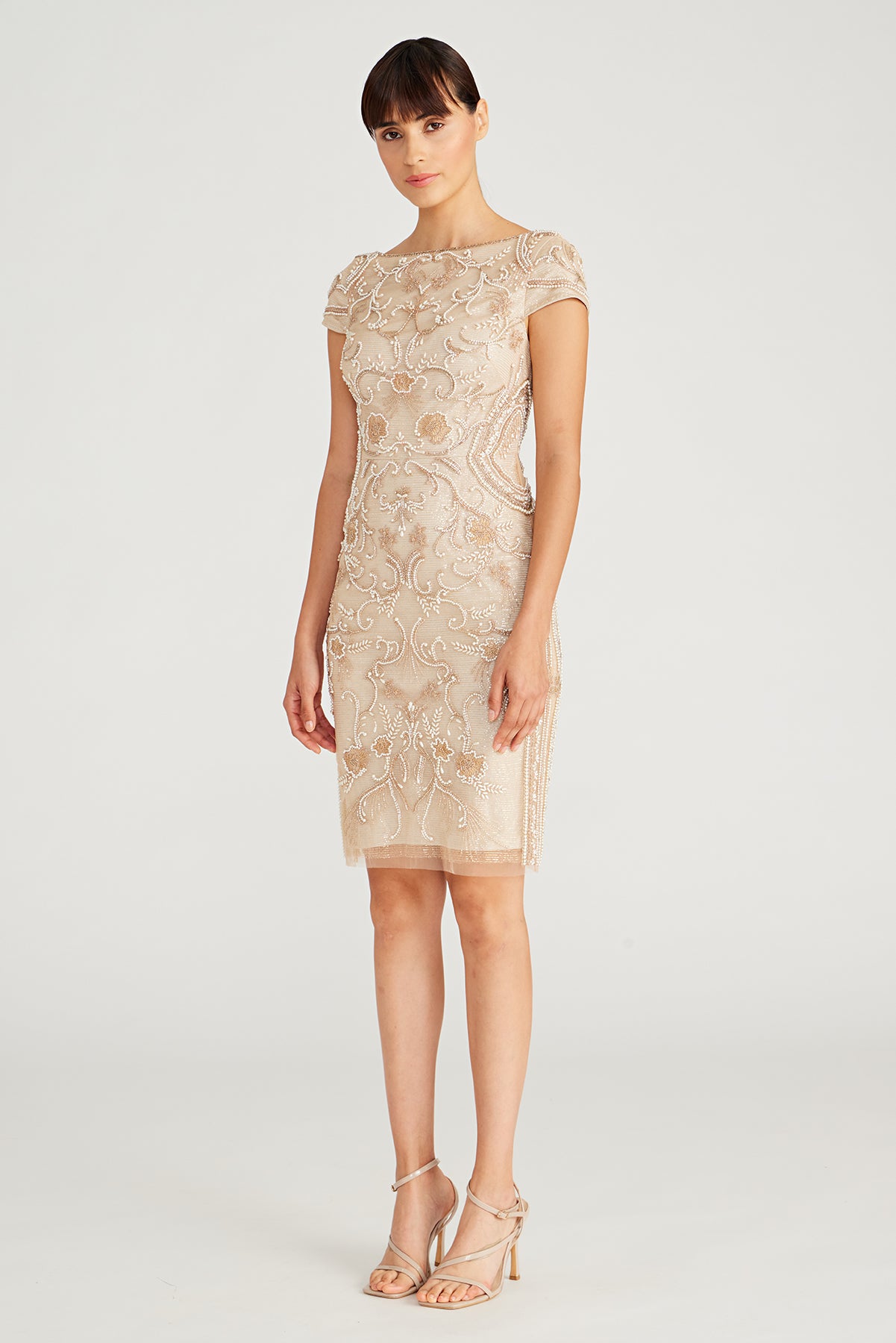 Silvia Bateau Beaded Dress