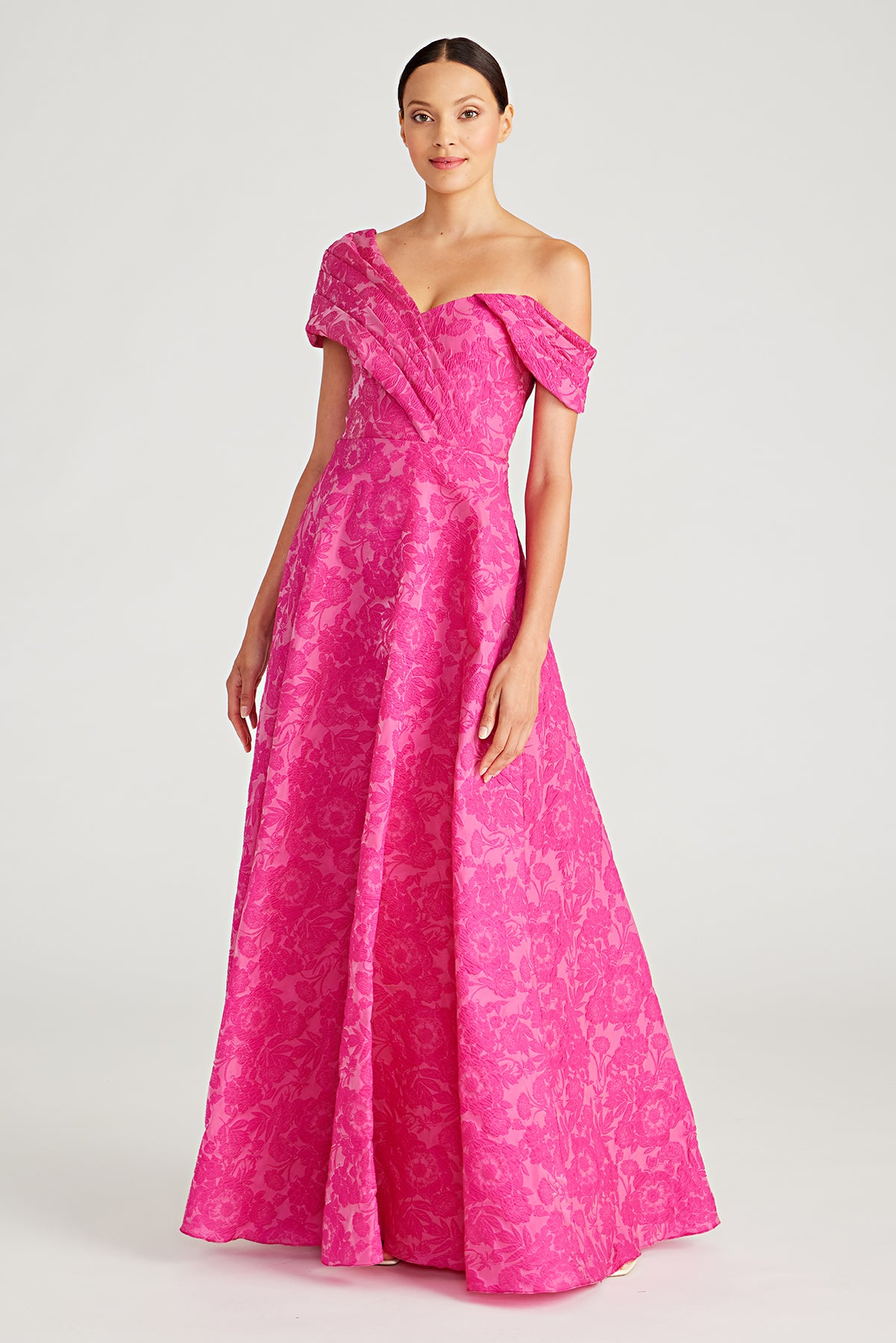 Marlene Cloud Jacquard Gown