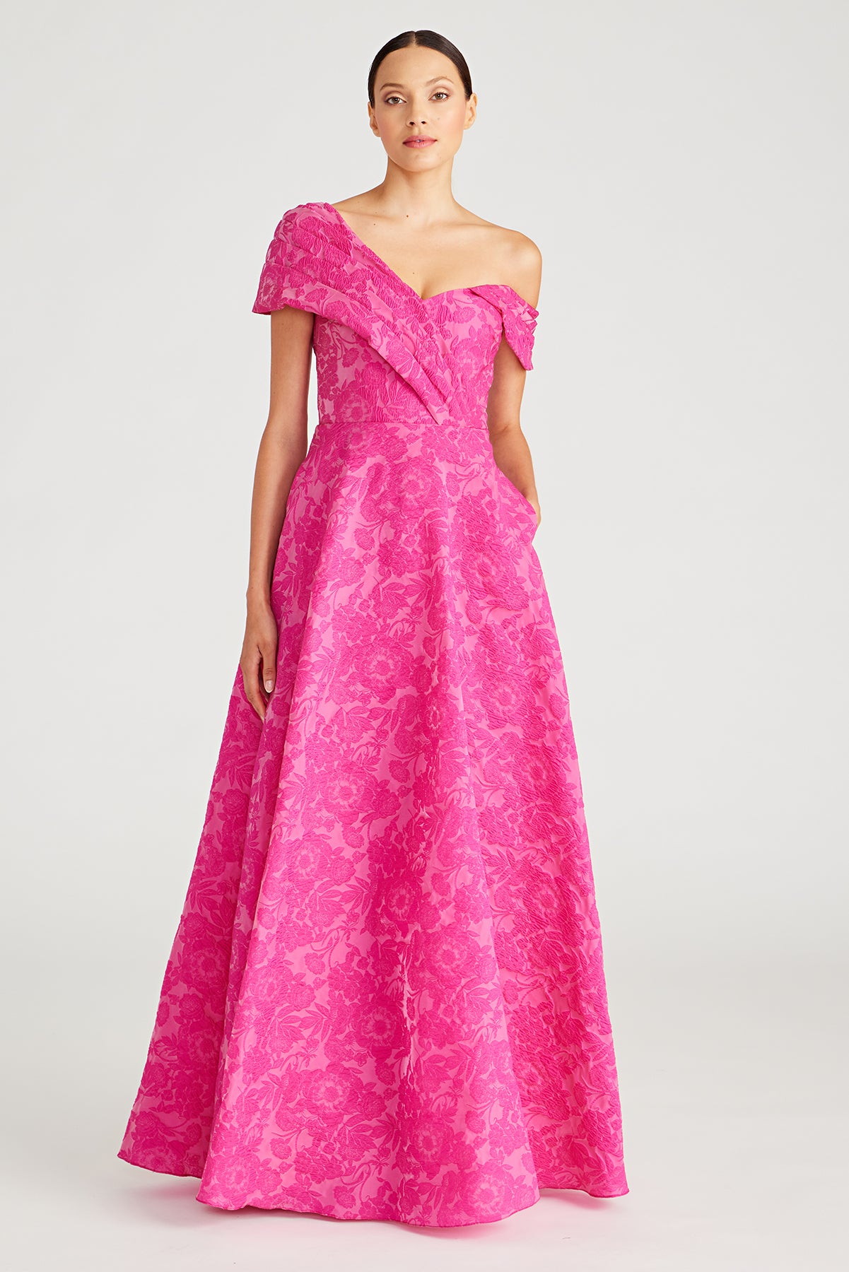 Marlene Cloud Jacquard Gown