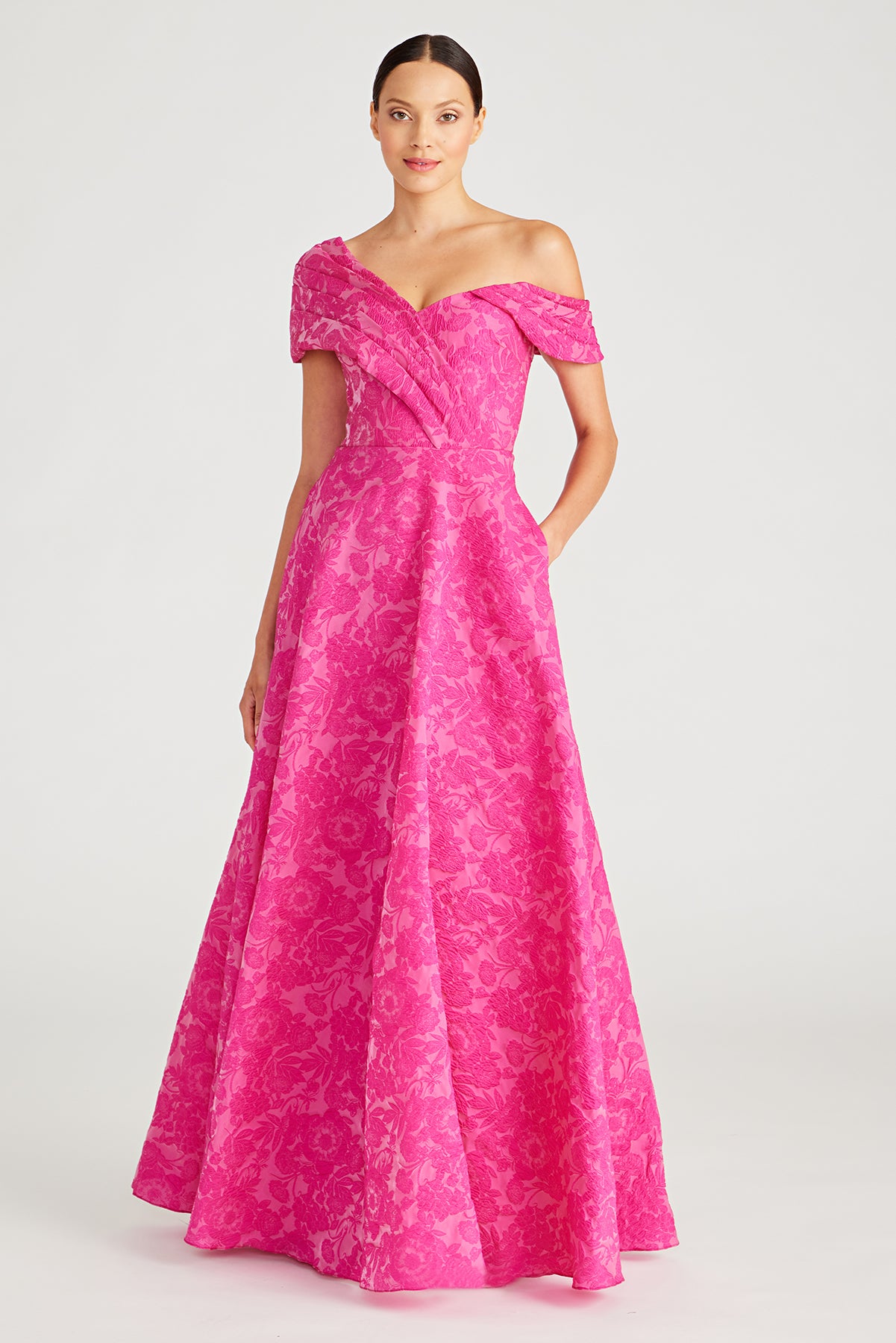 Marlene Cloud Jacquard Gown