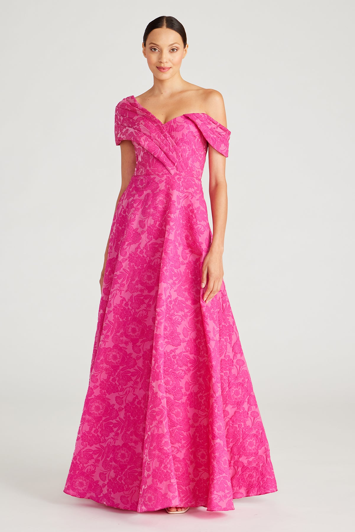 Marlene Cloud Jacquard Gown