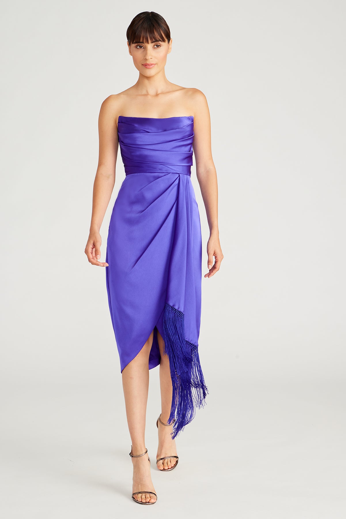 Harriet Draped Fringe Dress