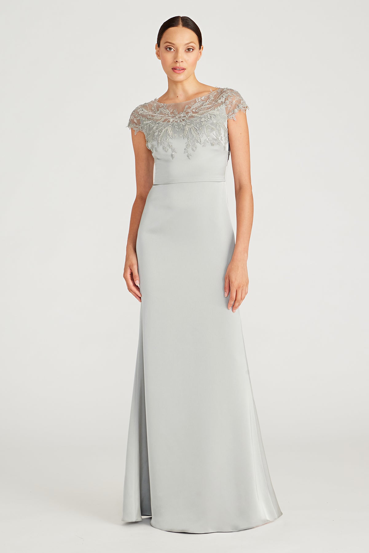 Cosette Applique Satin Gown