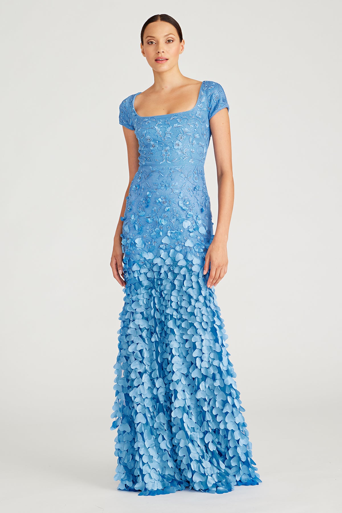 Dawn Scoop Neck Beaded Gown Dawn Scoop Neck Beaded Gown