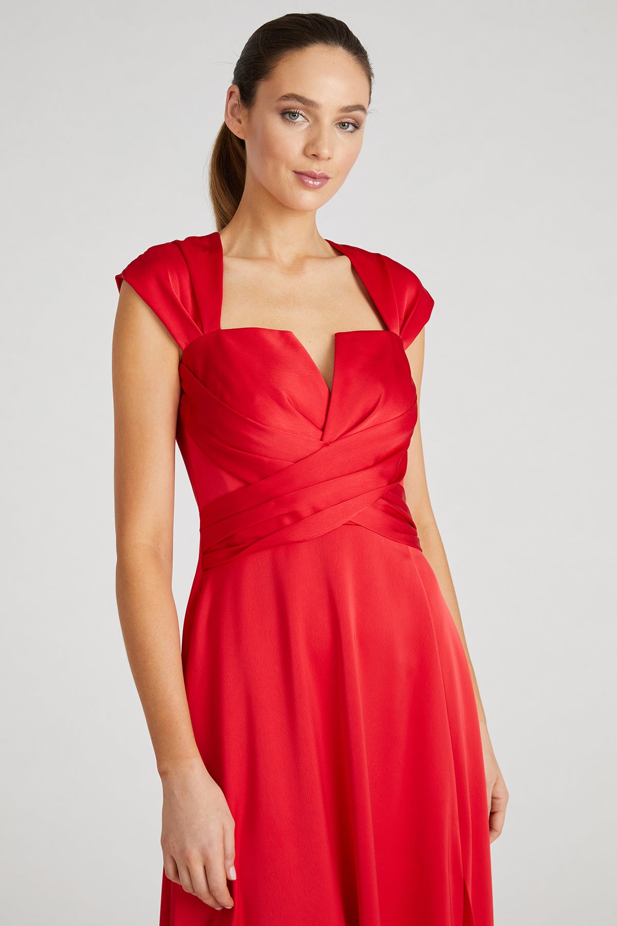 Calista Cap Sleeve Gown