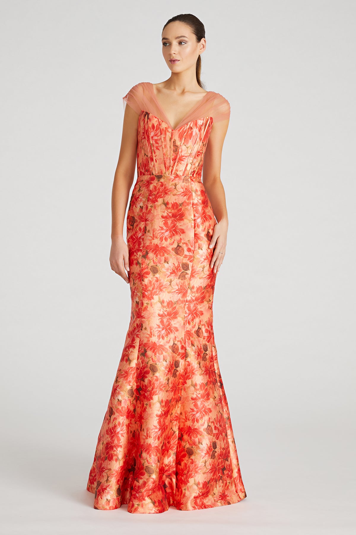 Lowen Fit And Flare Gown THEIA Lowen Fit And Flare Gown THEIA