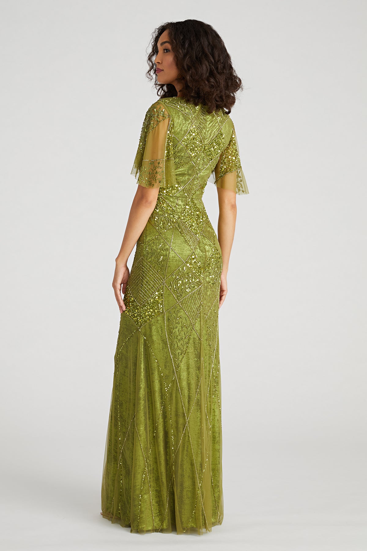 Tamia Contour Beaded Gown