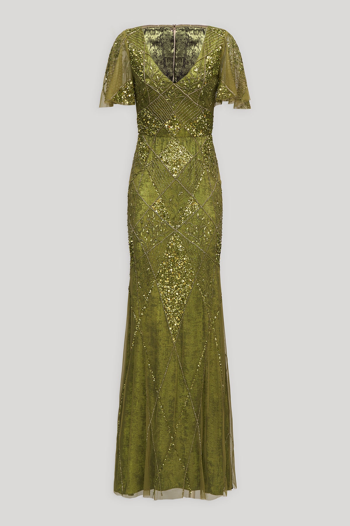 Tamia Contour Beaded Gown