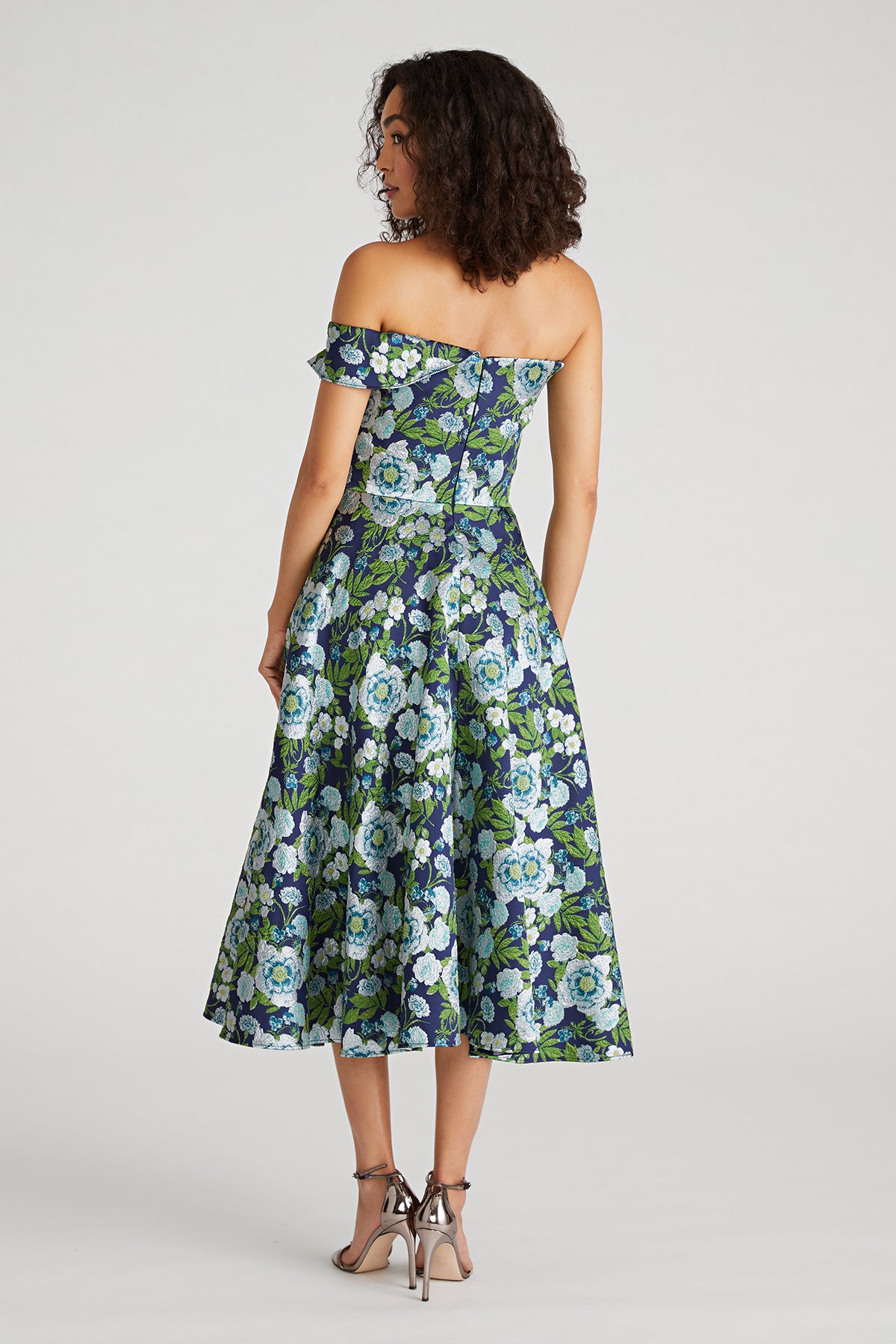 Tatum Peplum A Line Midi Dress