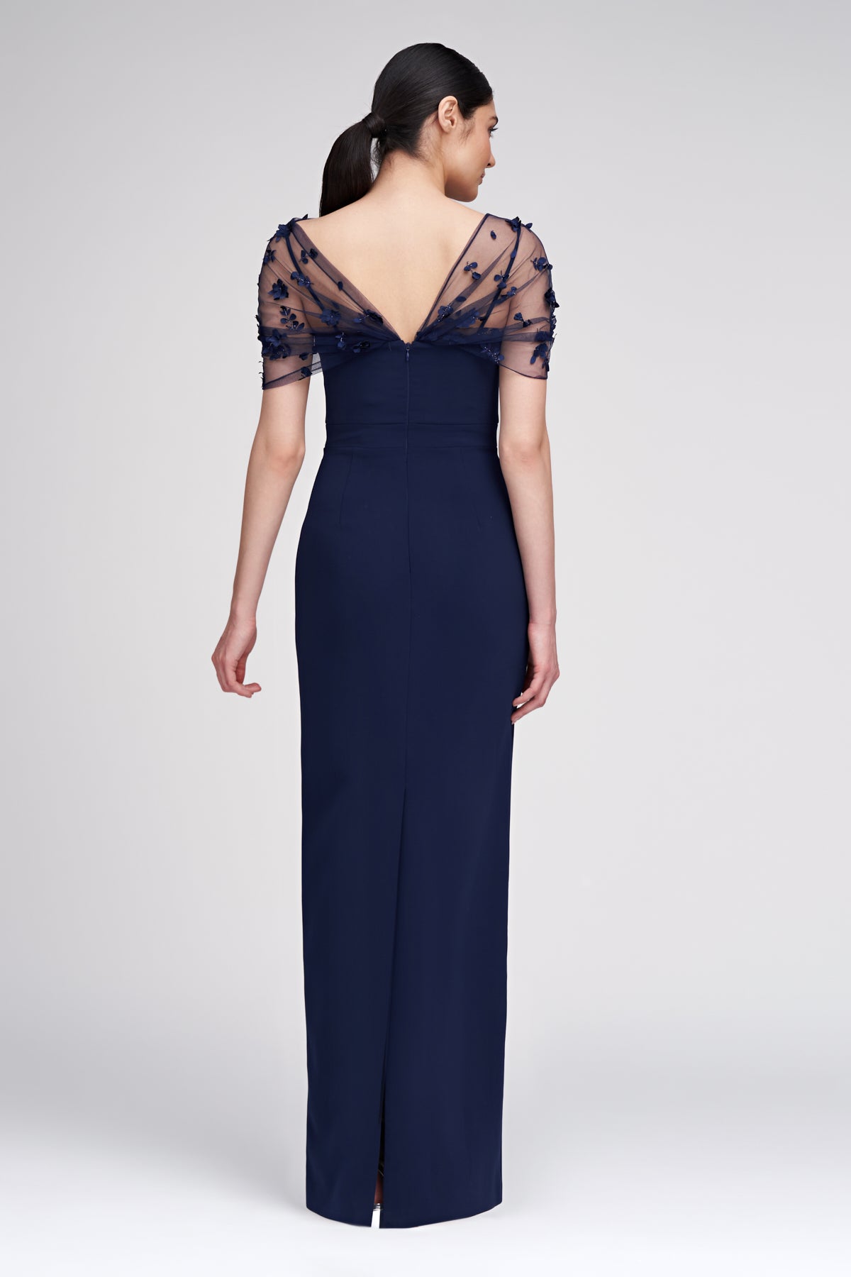 Sophia Beaded Shawl Gown