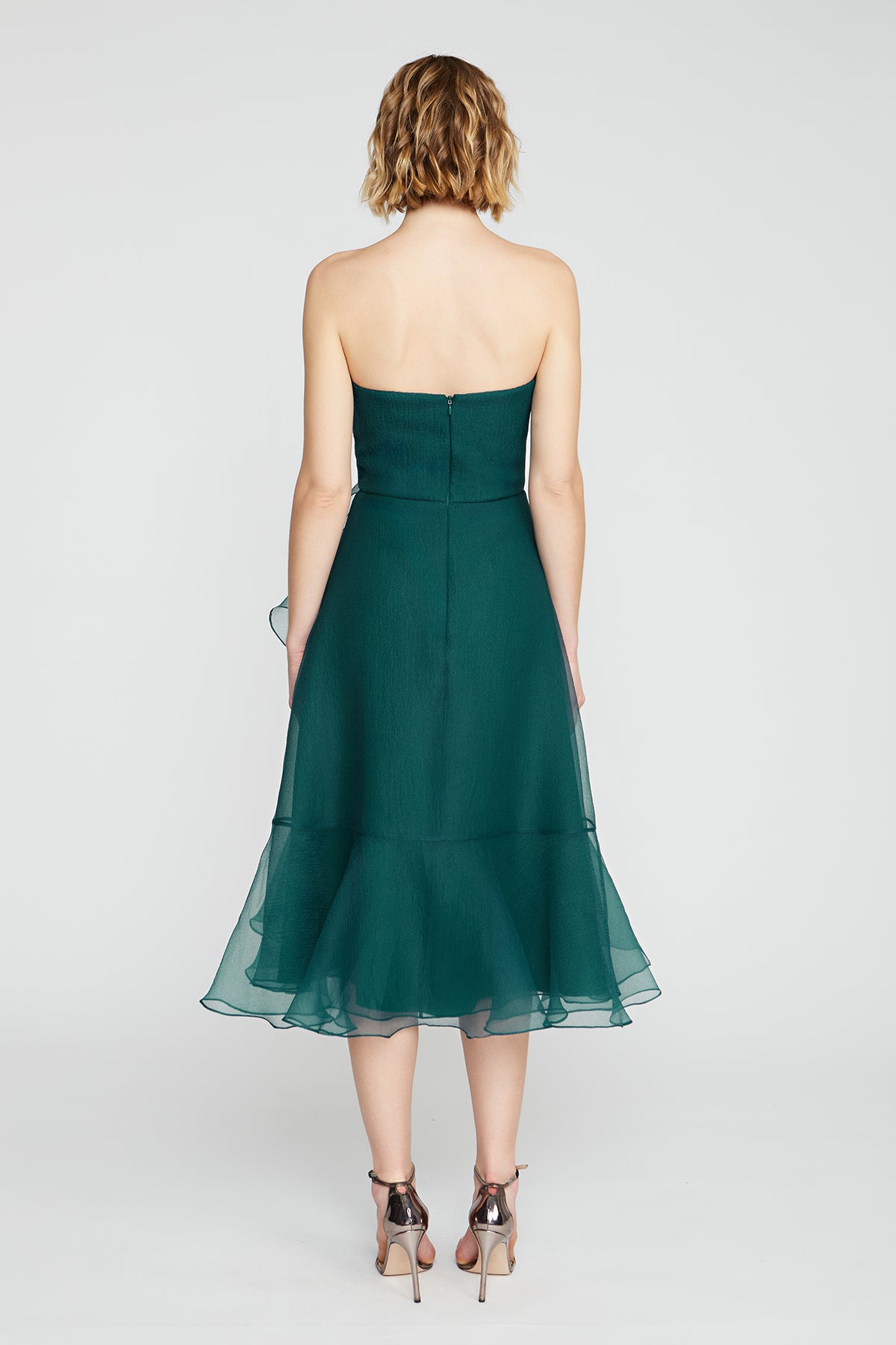 Rachel Strapless Draped Dress THEIA Rachel Strapless Draped Dress THEIA