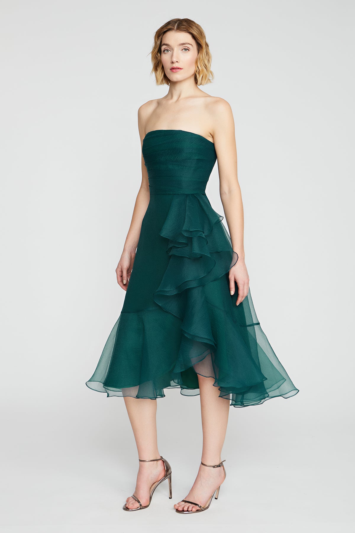 Rachel Strapless Draped Dress