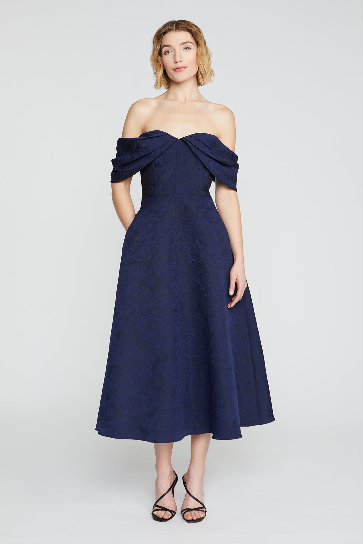 Fiona Cloud Jacquard Dress