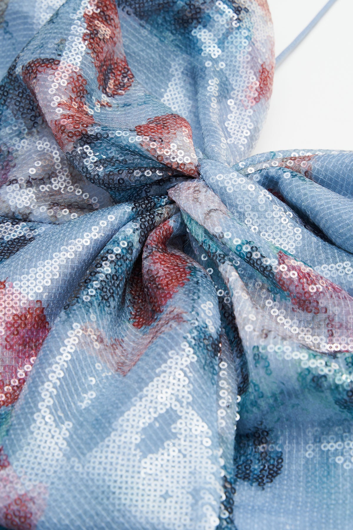 Paisley Bow Drape Dress