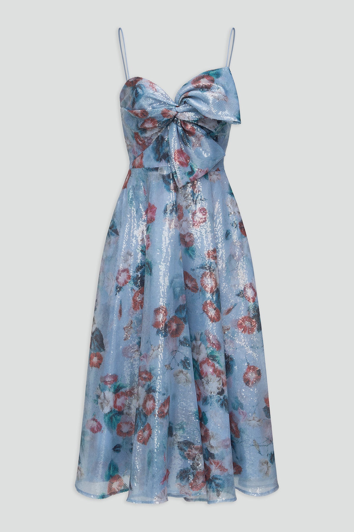 Paisley Bow Drape Dress