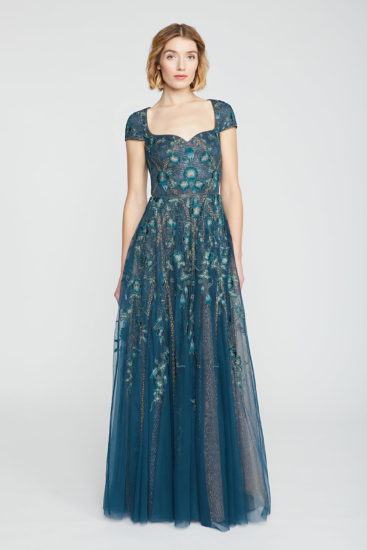 Noelle Floral Embroidered Gown