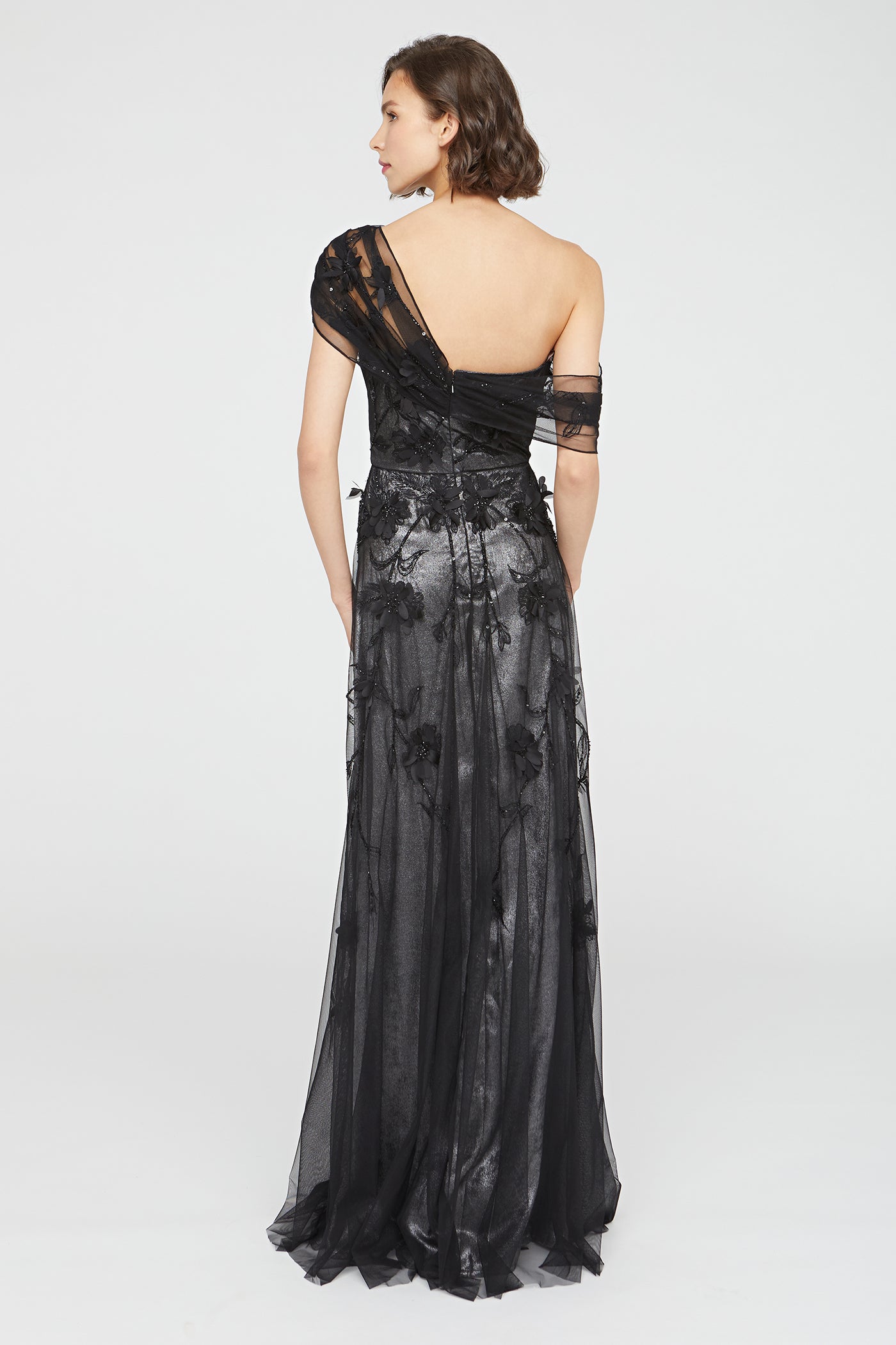Lenora Petal Embroidered Gown