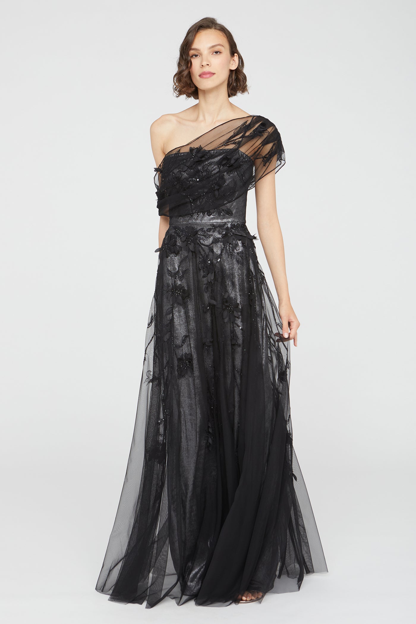 Lenora Petal Embroidered Gown