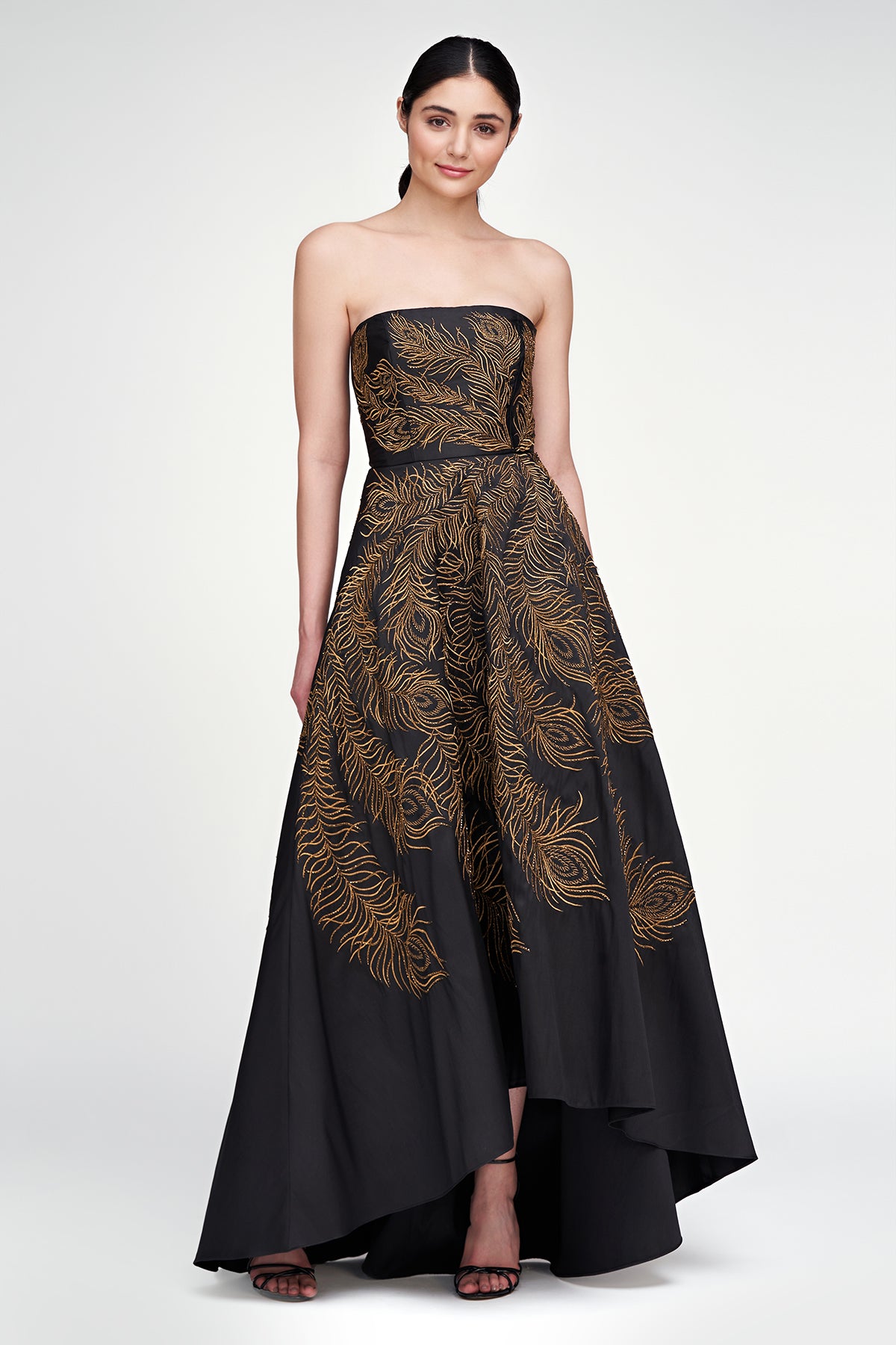 Erica Feather Embroidered Gown THEIA Erica Feather Embroidered Gown THEIA