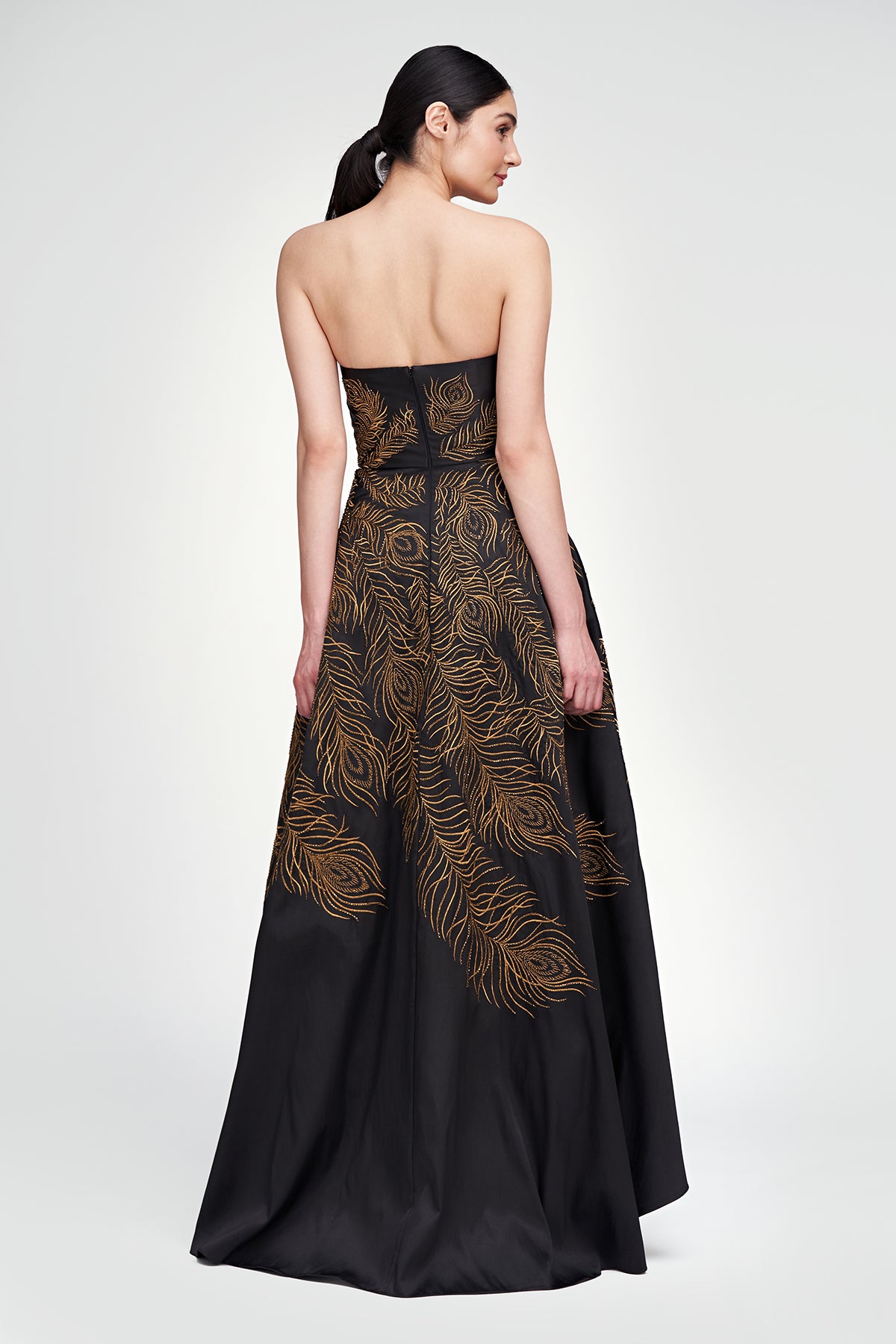 Erica Feather Embroidered Gown