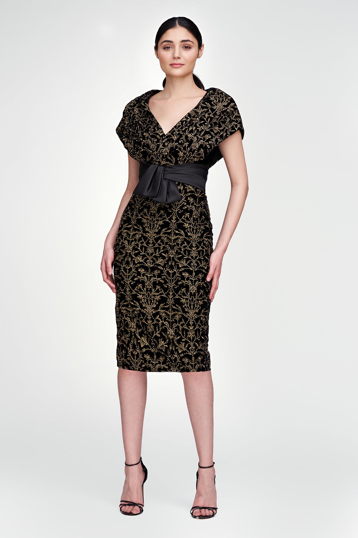 Rosalia Short Sleeve Dress THEIA Rosalia Short Sleeve Dress THEIA