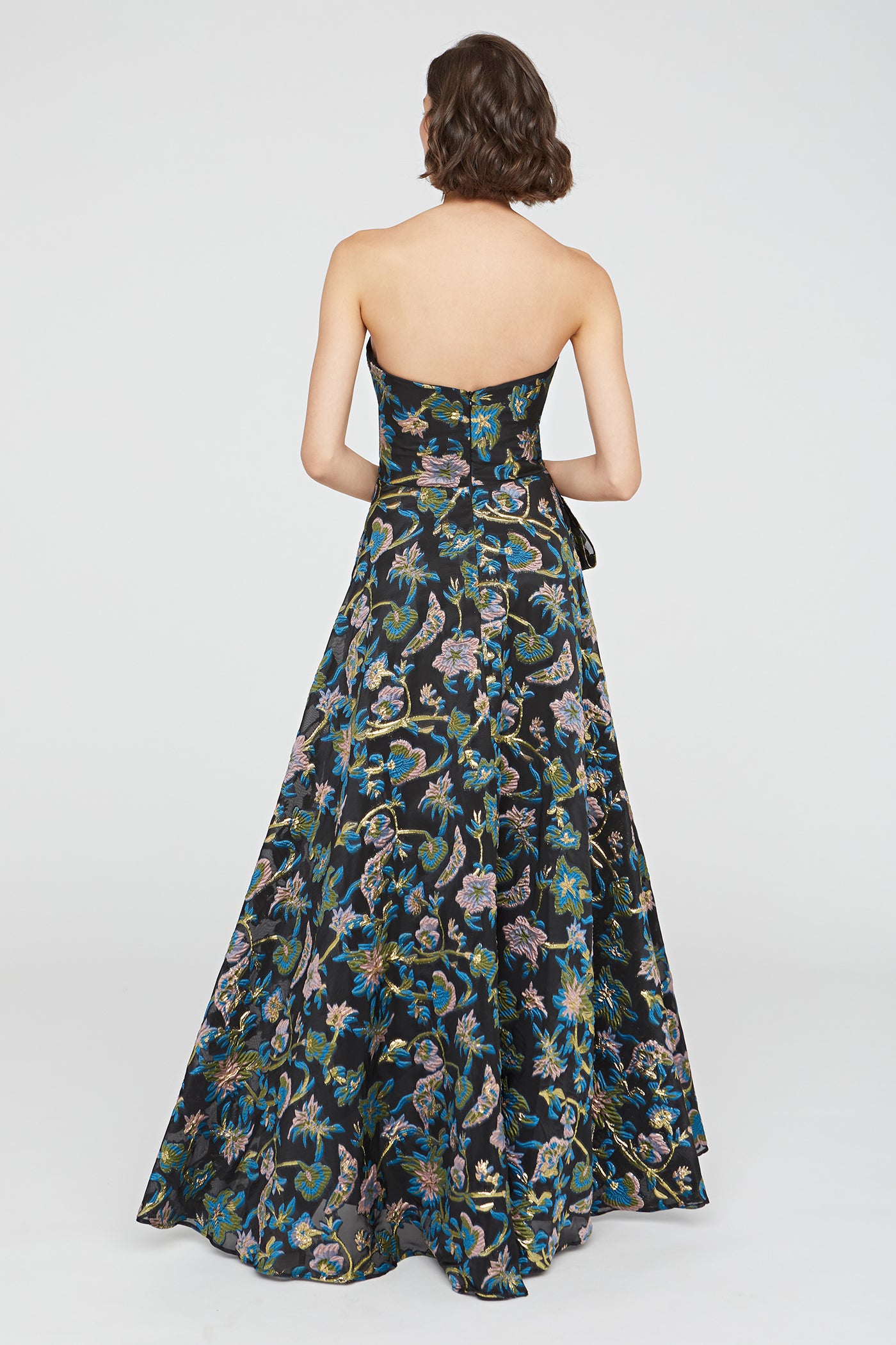 Alice Strapless Draped Gown