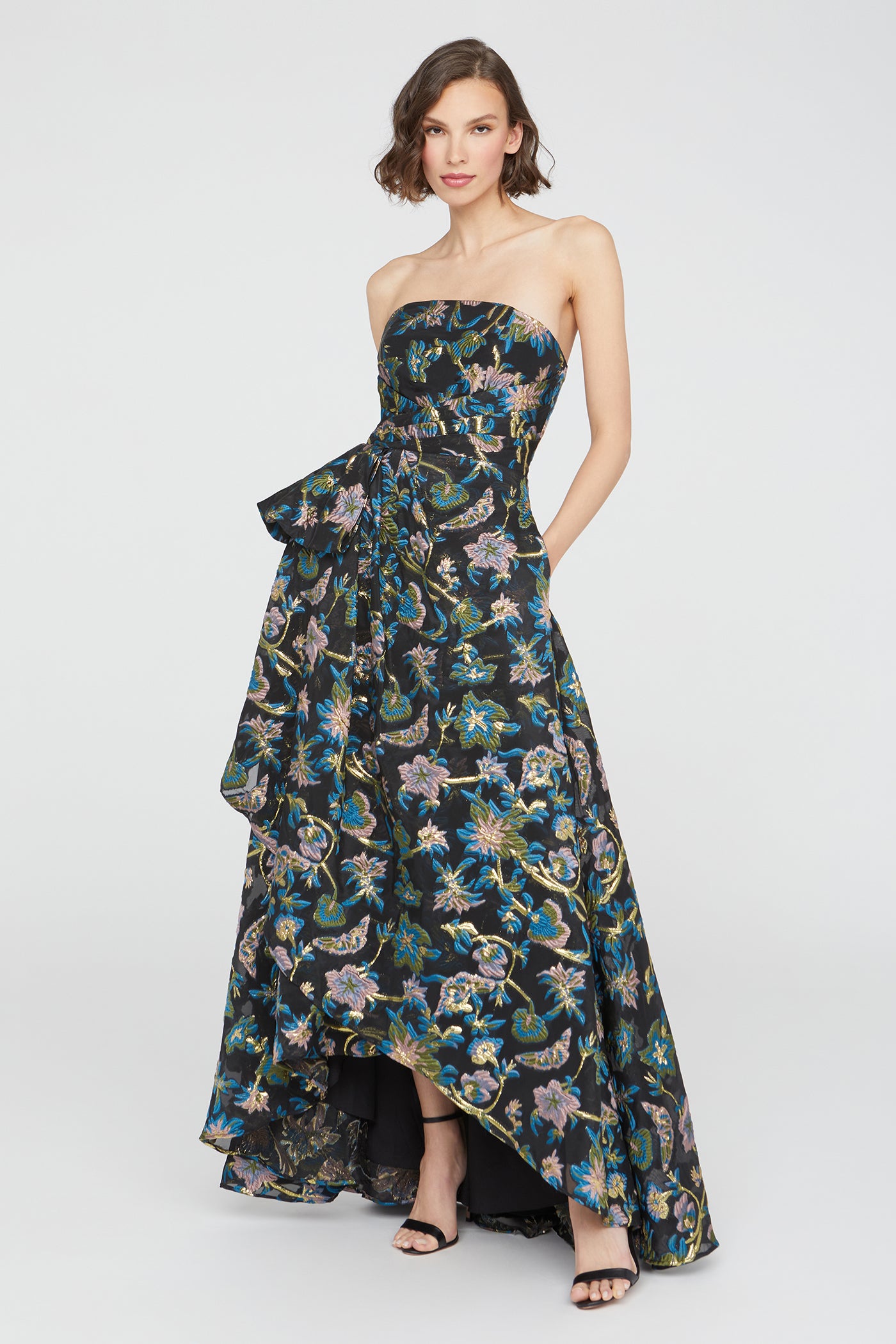 Alice Strapless Draped Gown