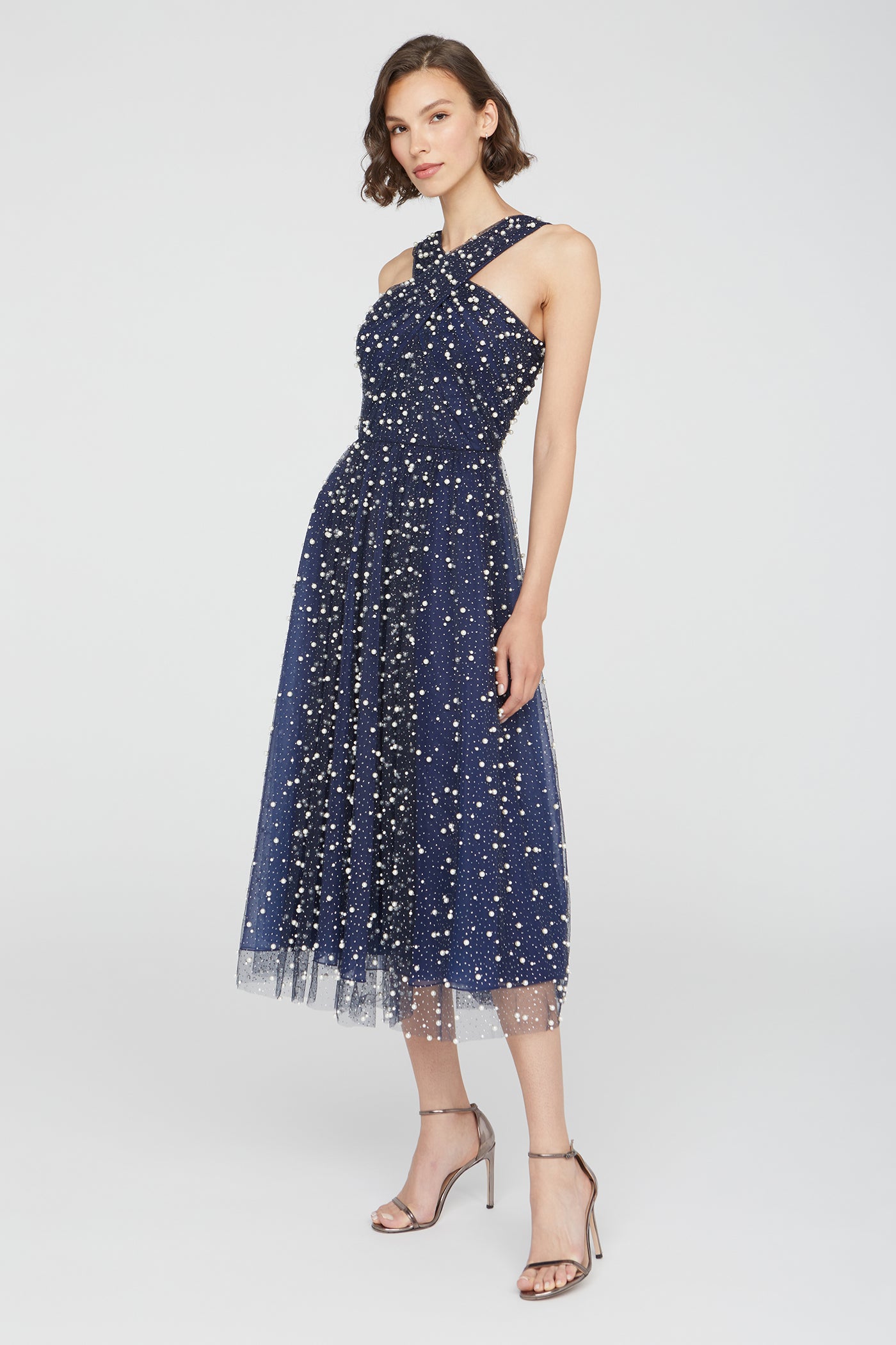 Tatiana Glimmer Halter Dress