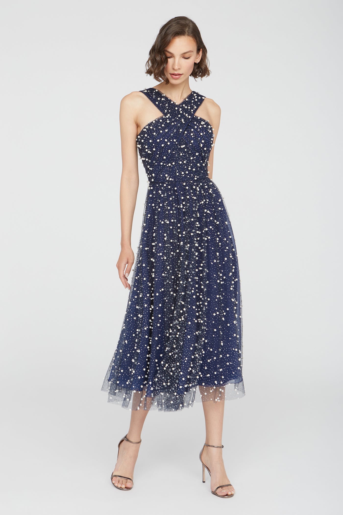 Tatiana Glimmer Halter Dress