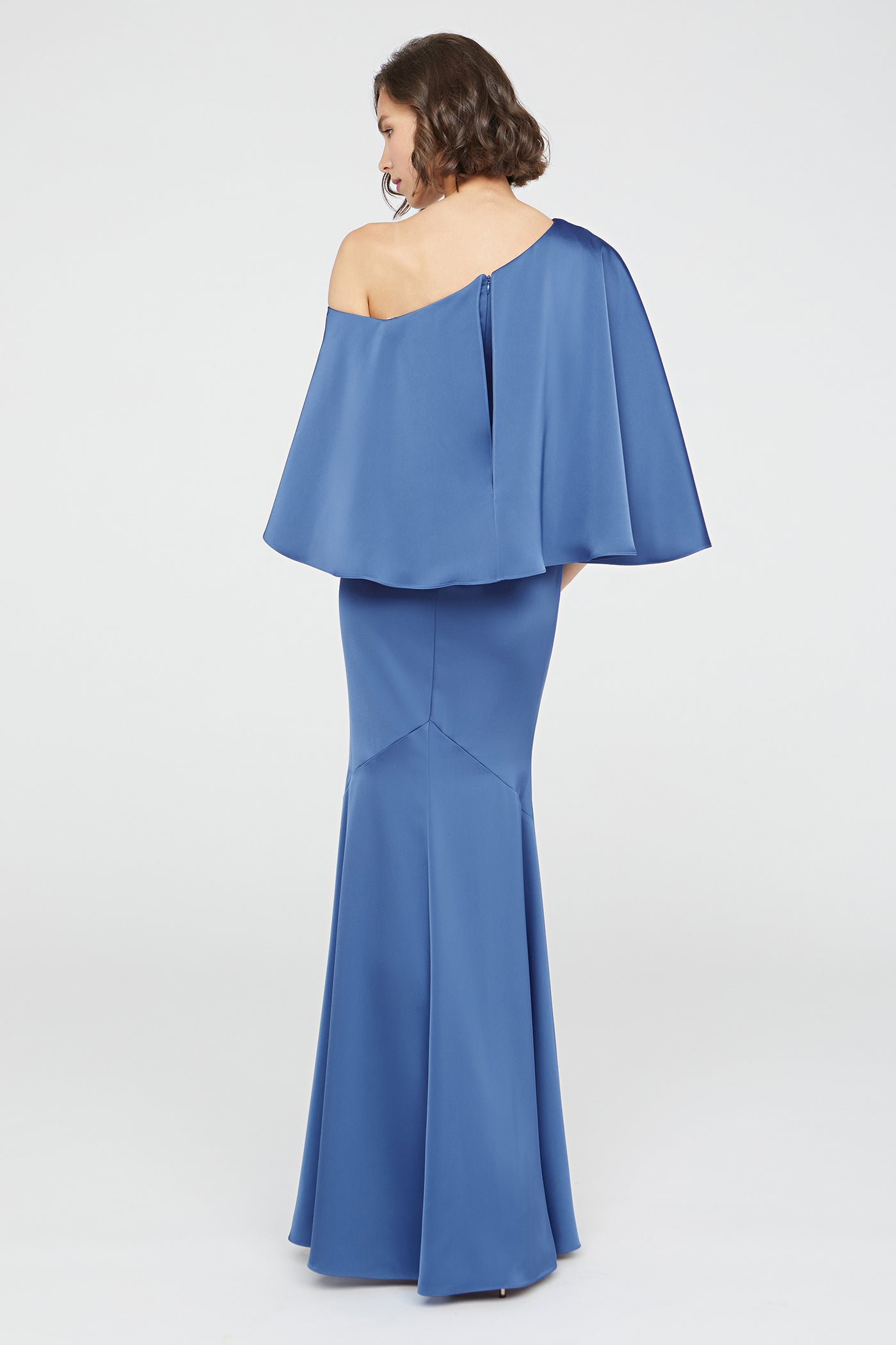 Kia Cape Fit And Flare Gown