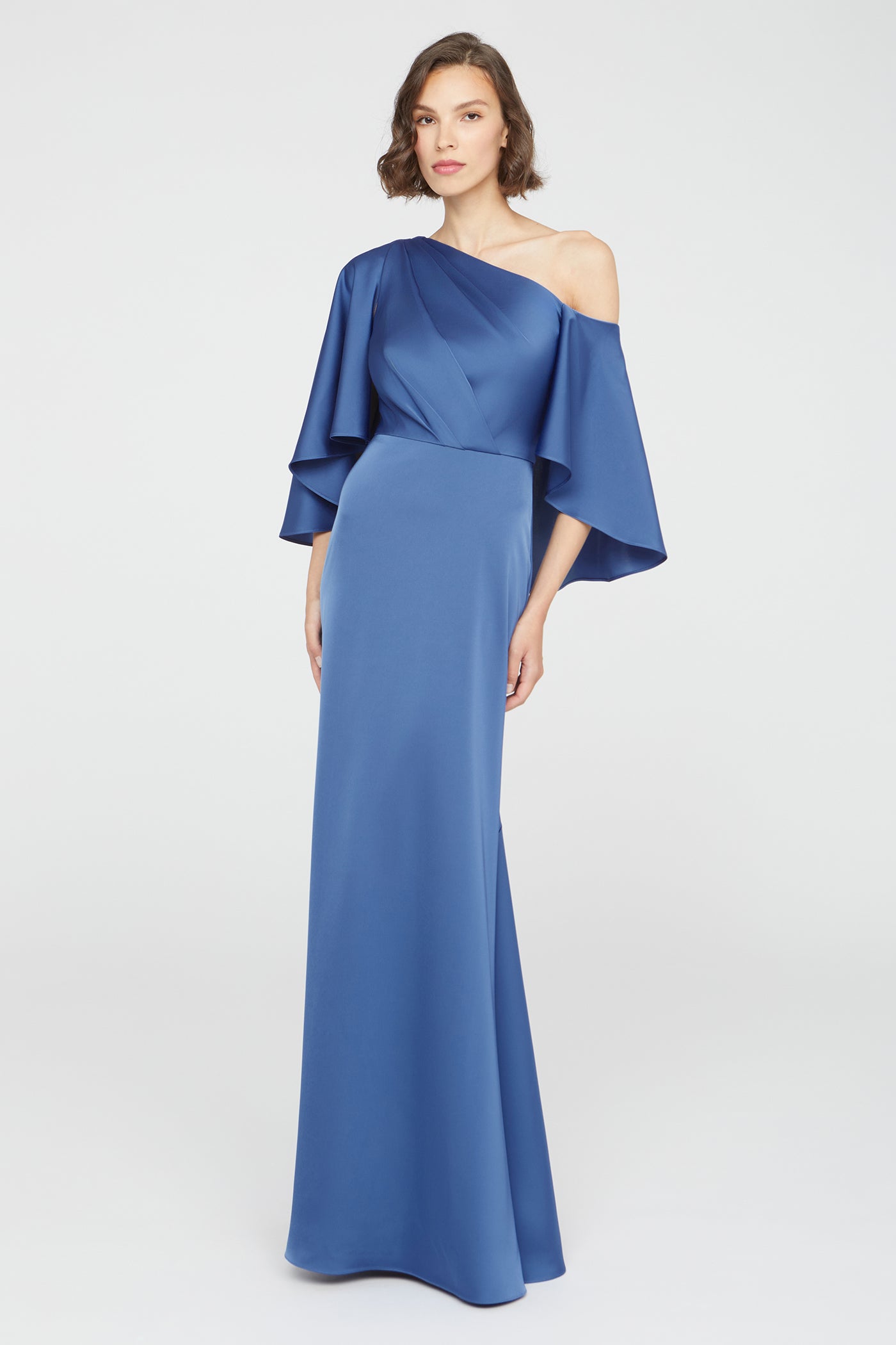 Kia Cape Fit And Flare Gown
