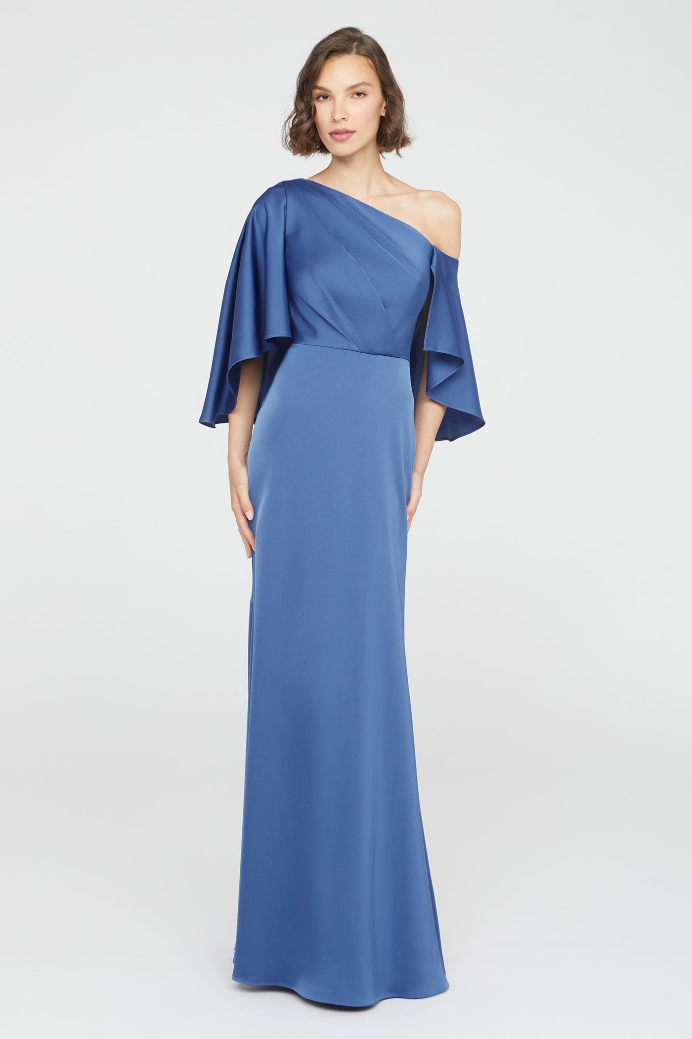 Kia Cape Fit And Flare Gown