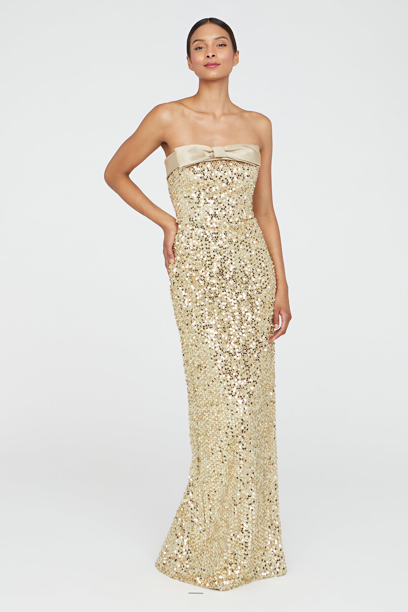 Lacie Sequin Column Gown