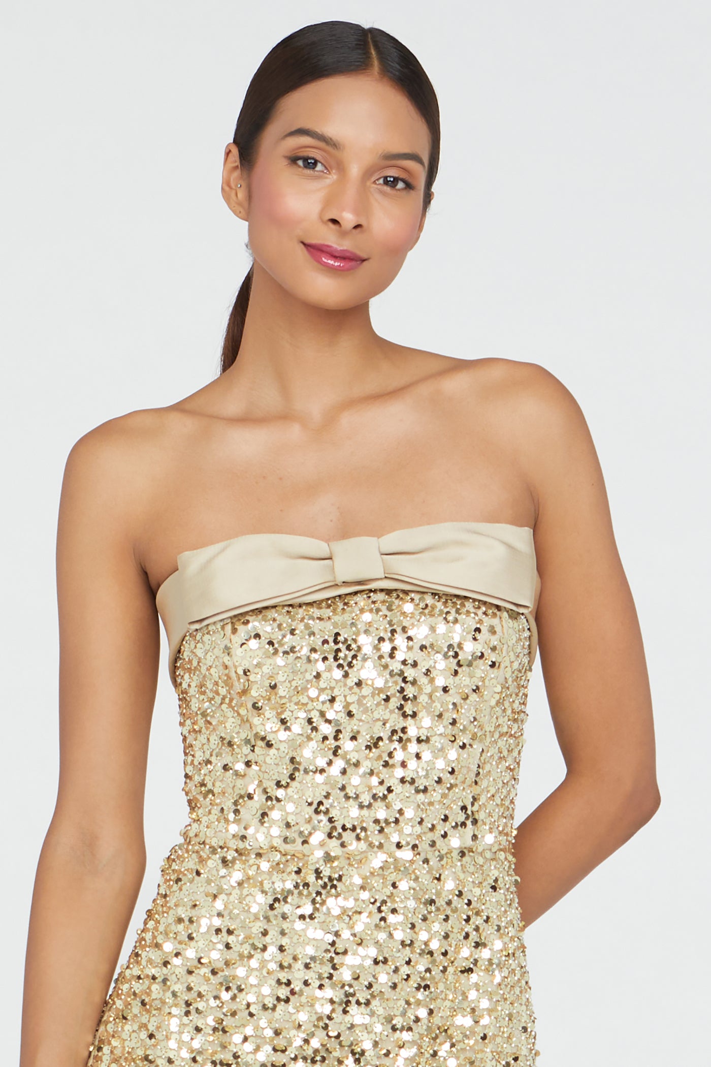 Lacie Sequin Column Gown