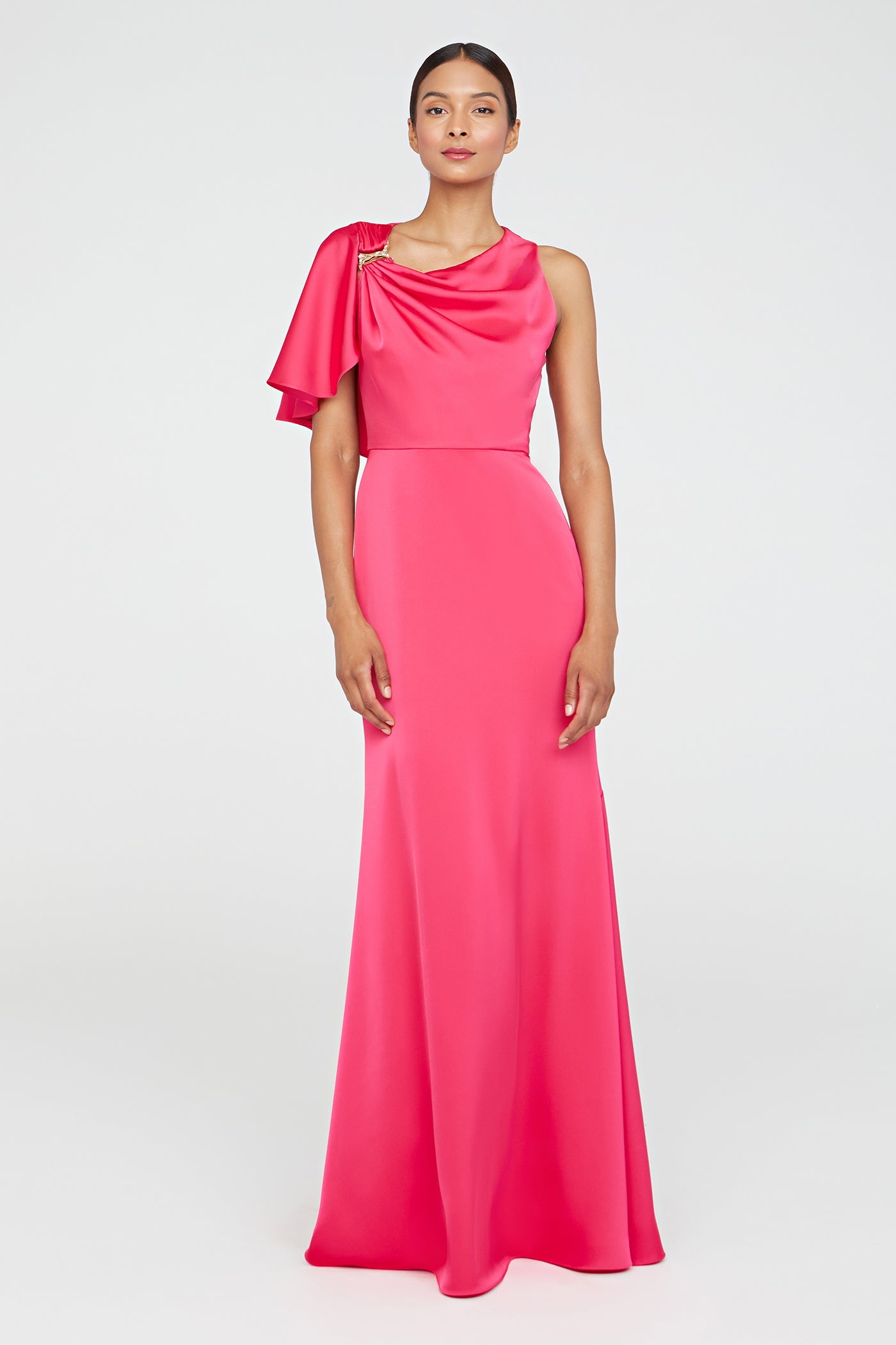 Darcie Flutter Sleeve Gown THEIA Darcie Flutter Sleeve Gown THEIA